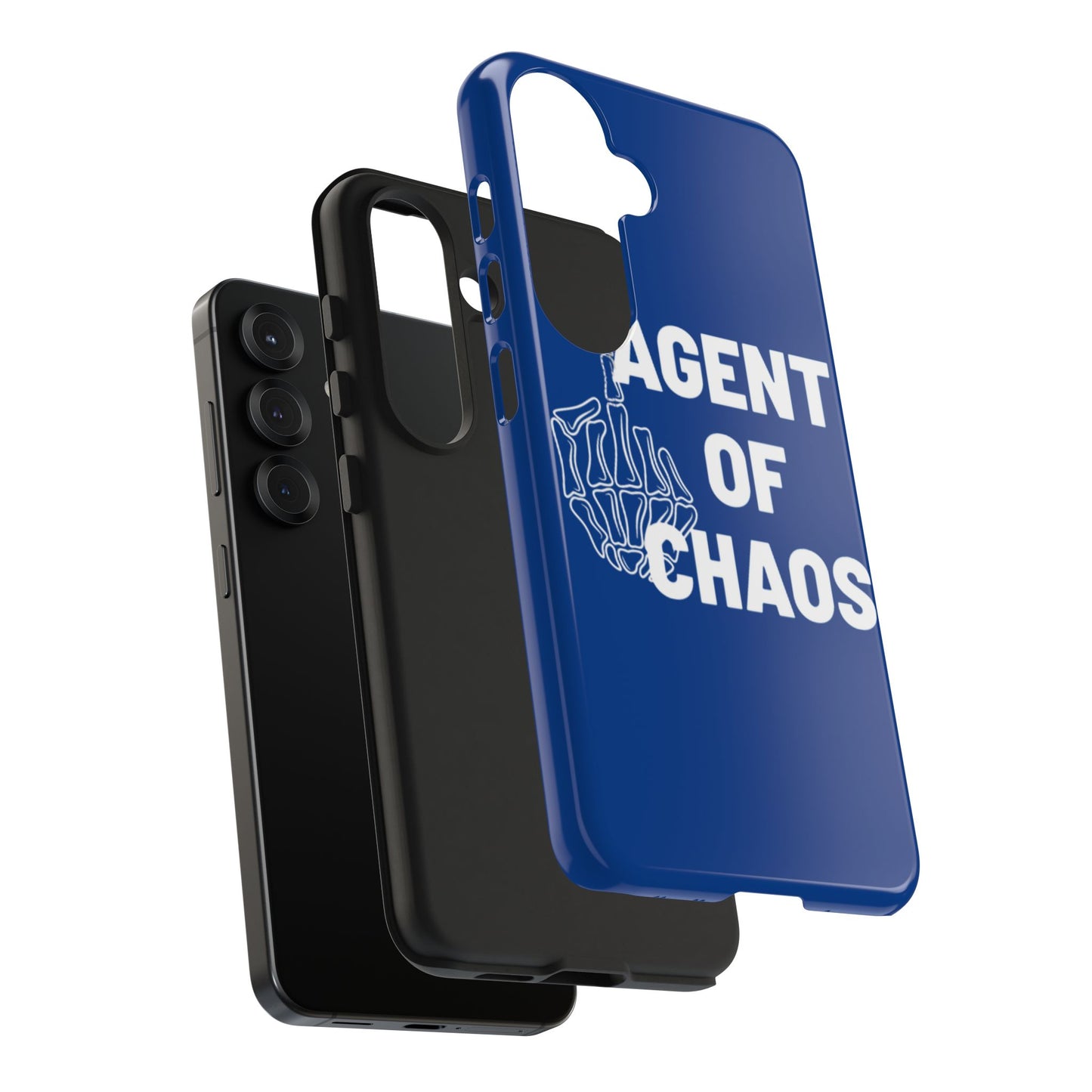 Phone Case — "Agent of Chaos" Bold Skeleton Graphic Rugged Protection