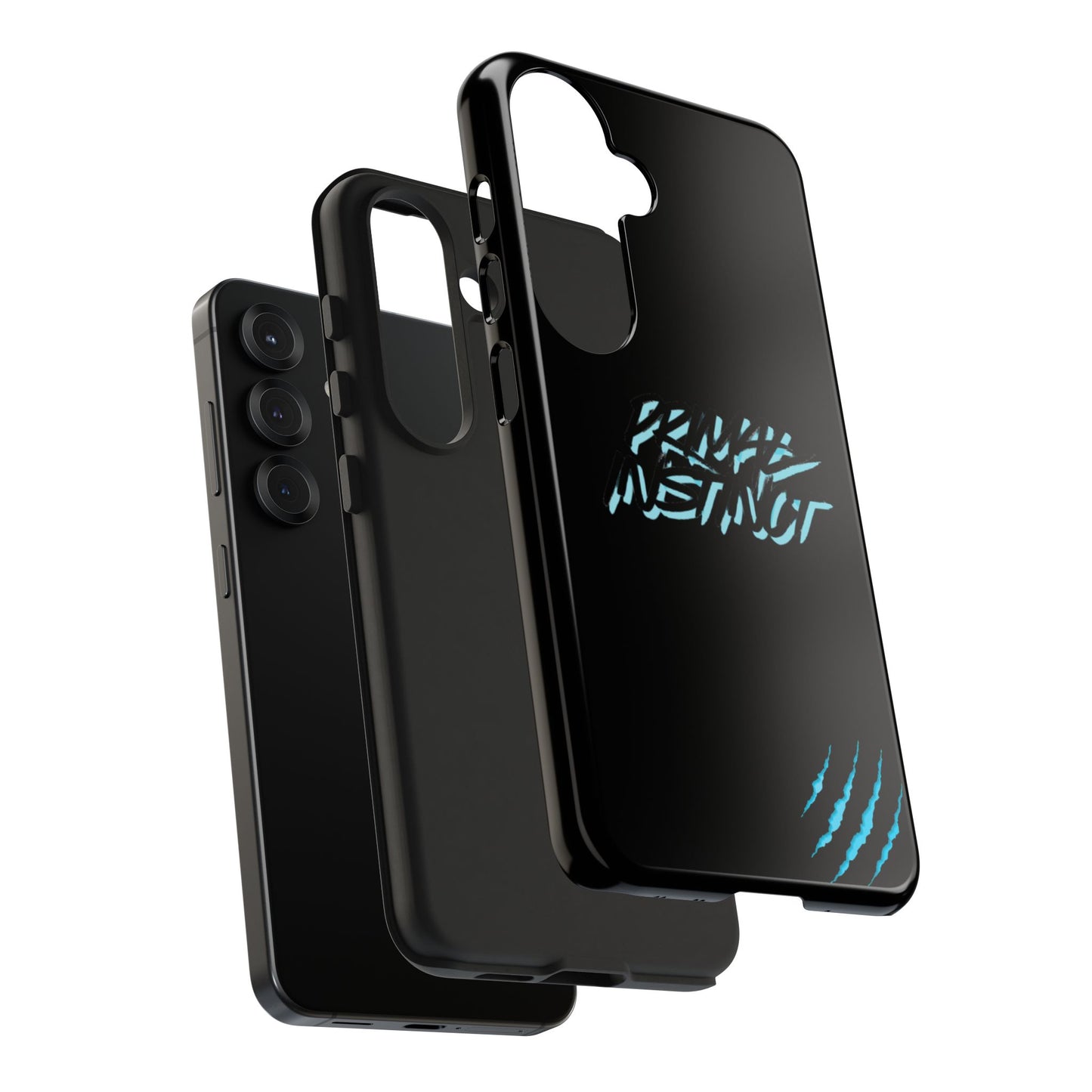 Tough Phone Case — Blue Claw 'Instinct' Scratch Design