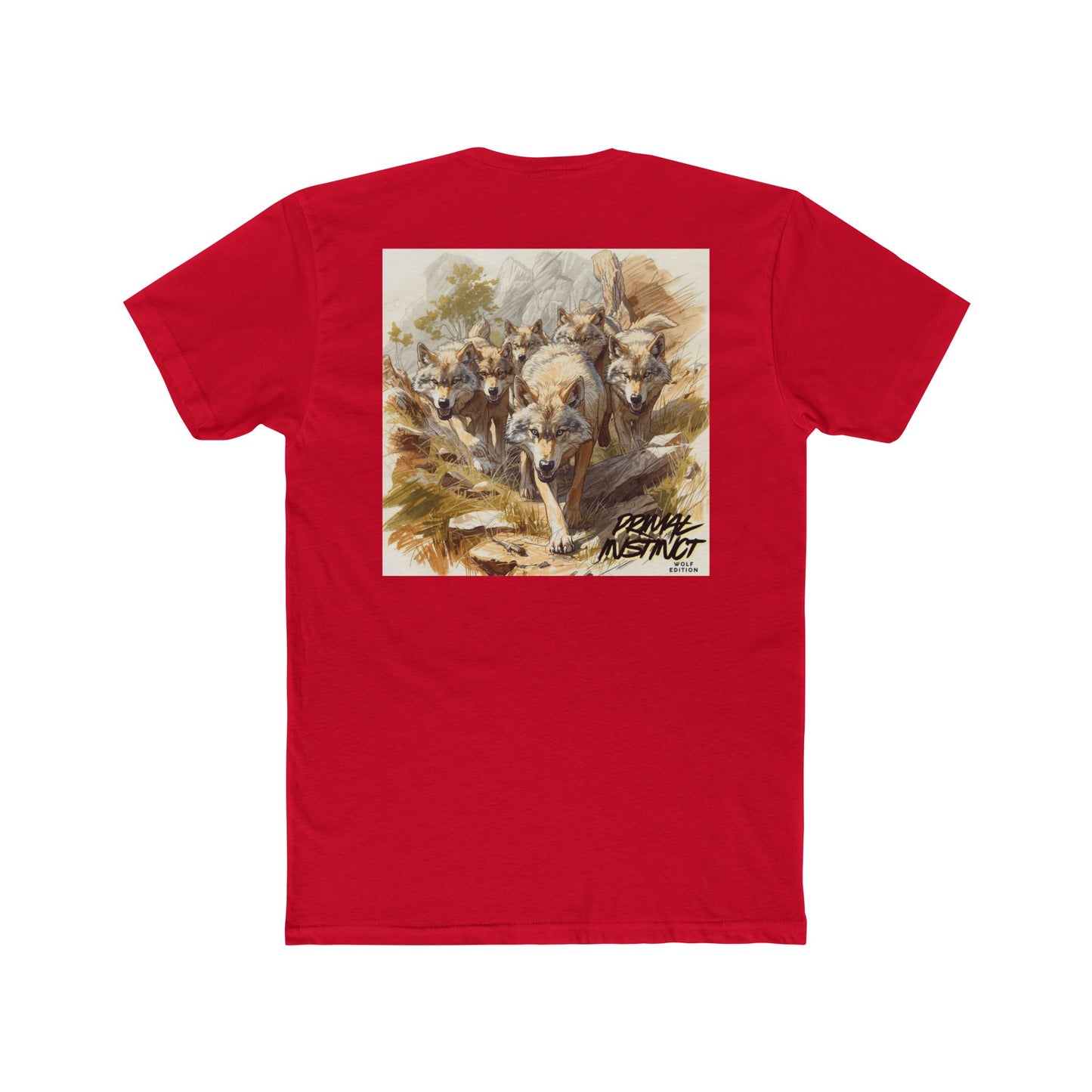 Wild Wolf Pack Graphic Tee “Primal Instinct” Wolf Edition
