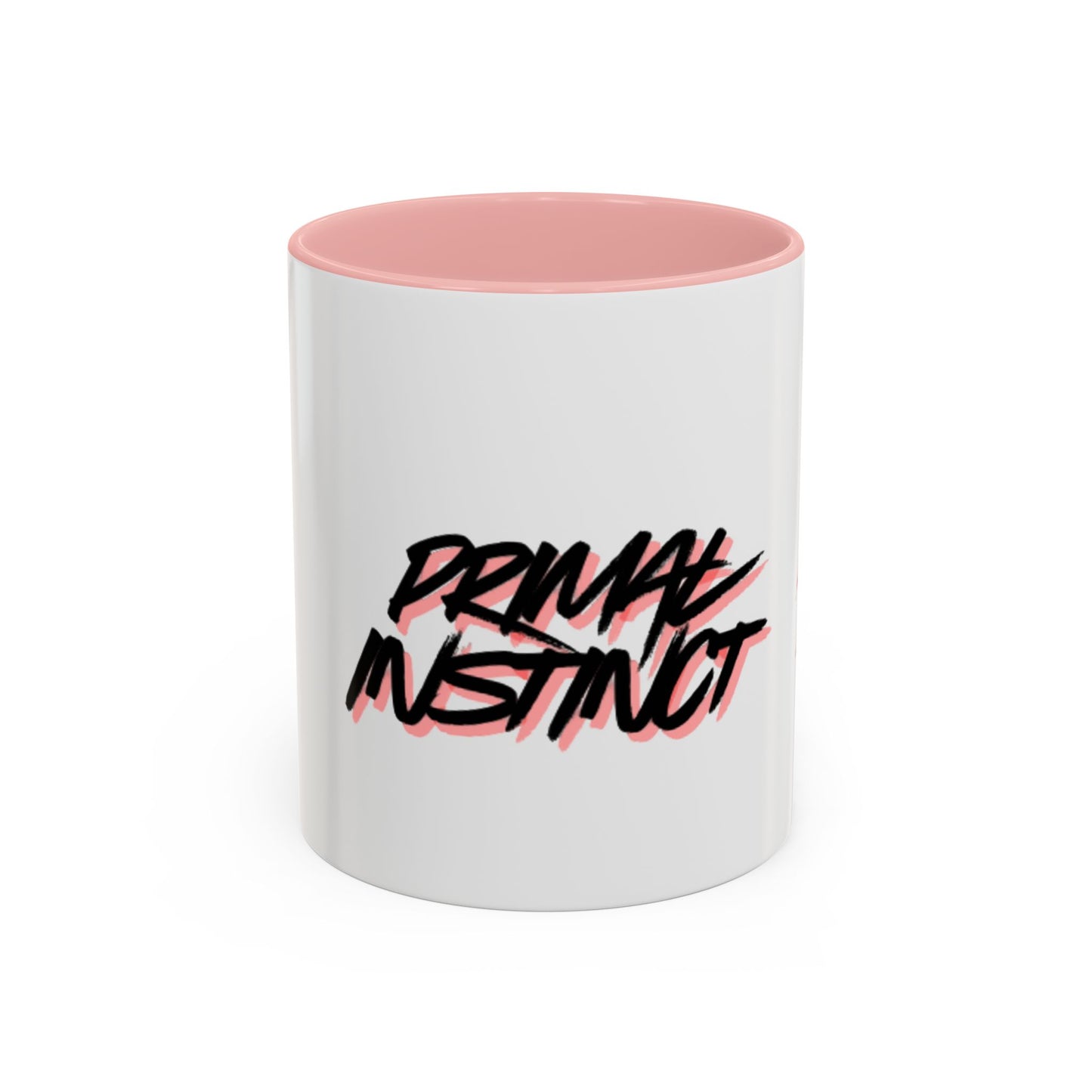 Accent Coffee Mug — "Primal Instinct" Graphic Mug with Red Claw Marks