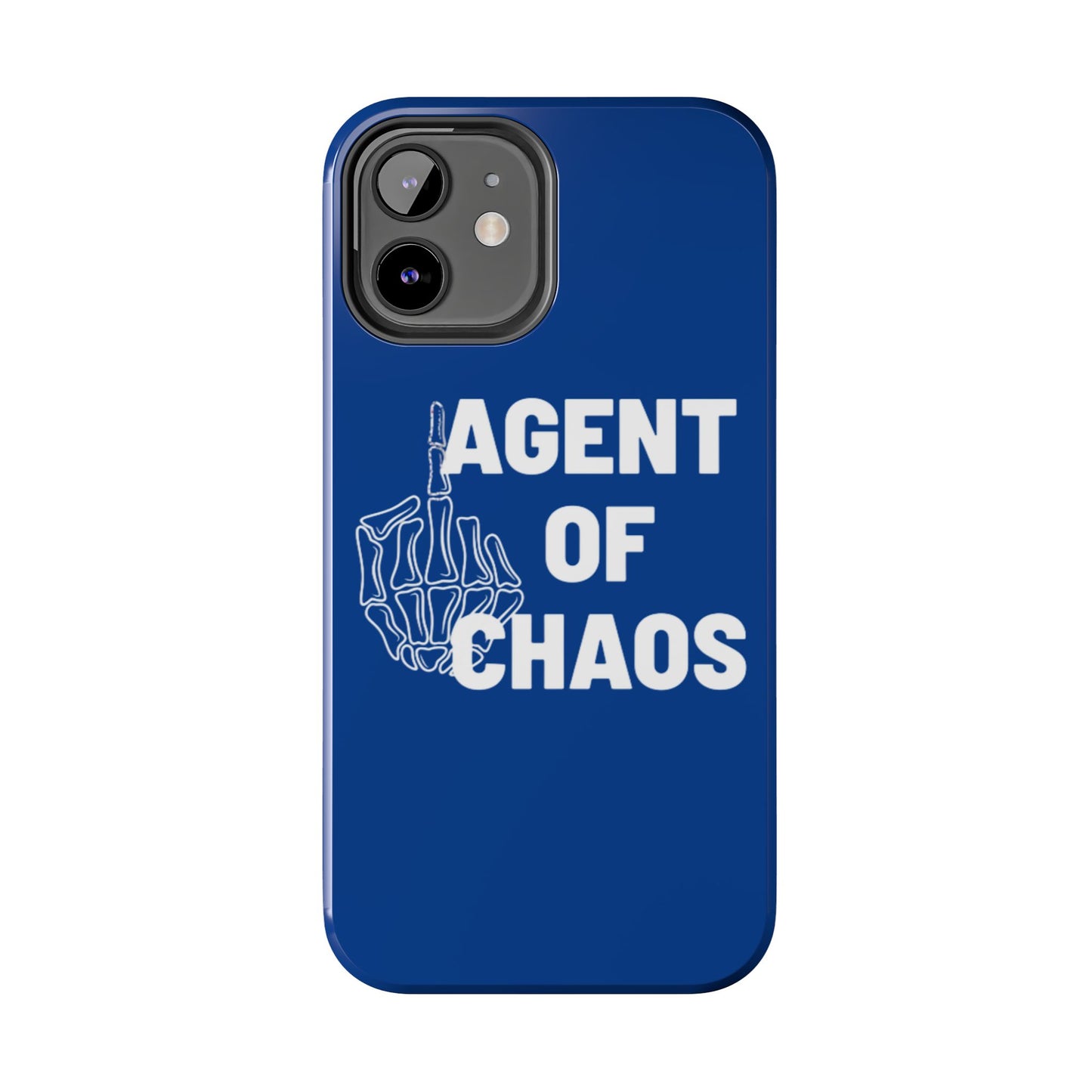 Phone Case — "Agent of Chaos" Bold Skeleton Graphic Rugged Protection