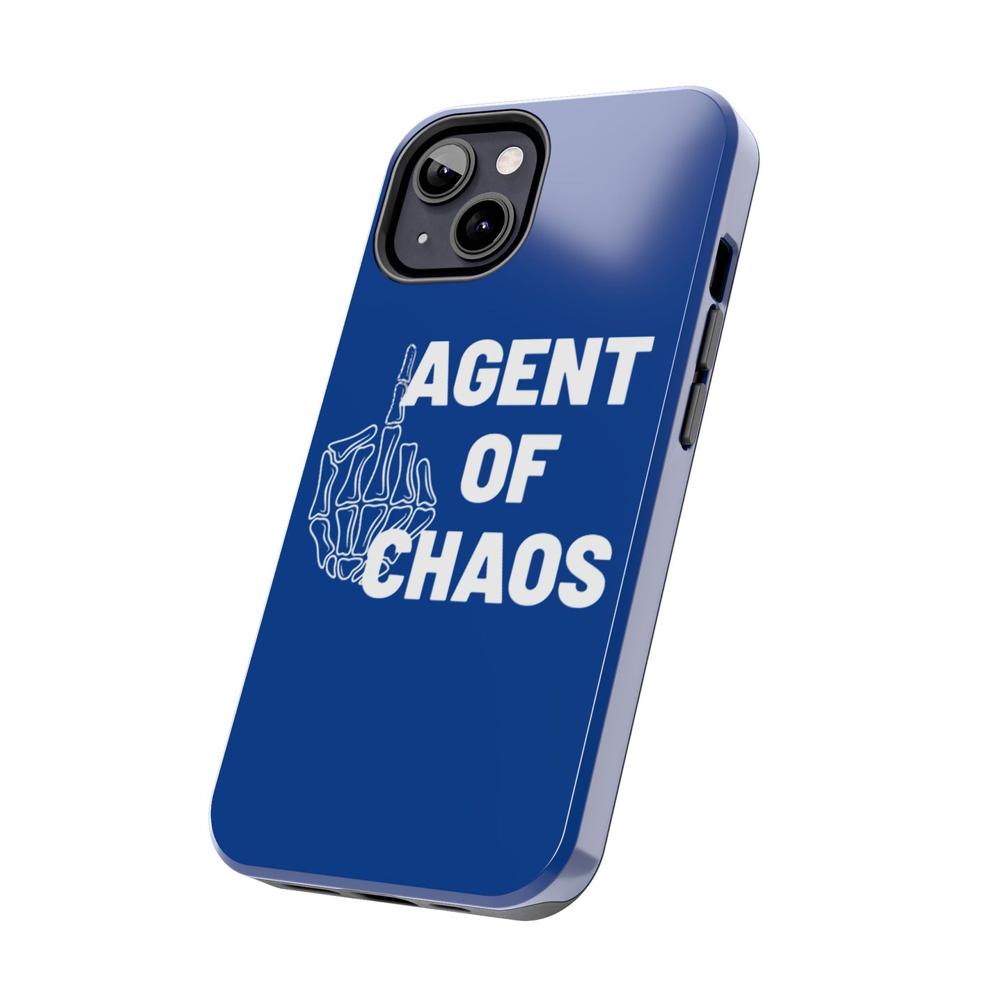 Phone Case — "Agent of Chaos" Bold Skeleton Graphic Rugged Protection
