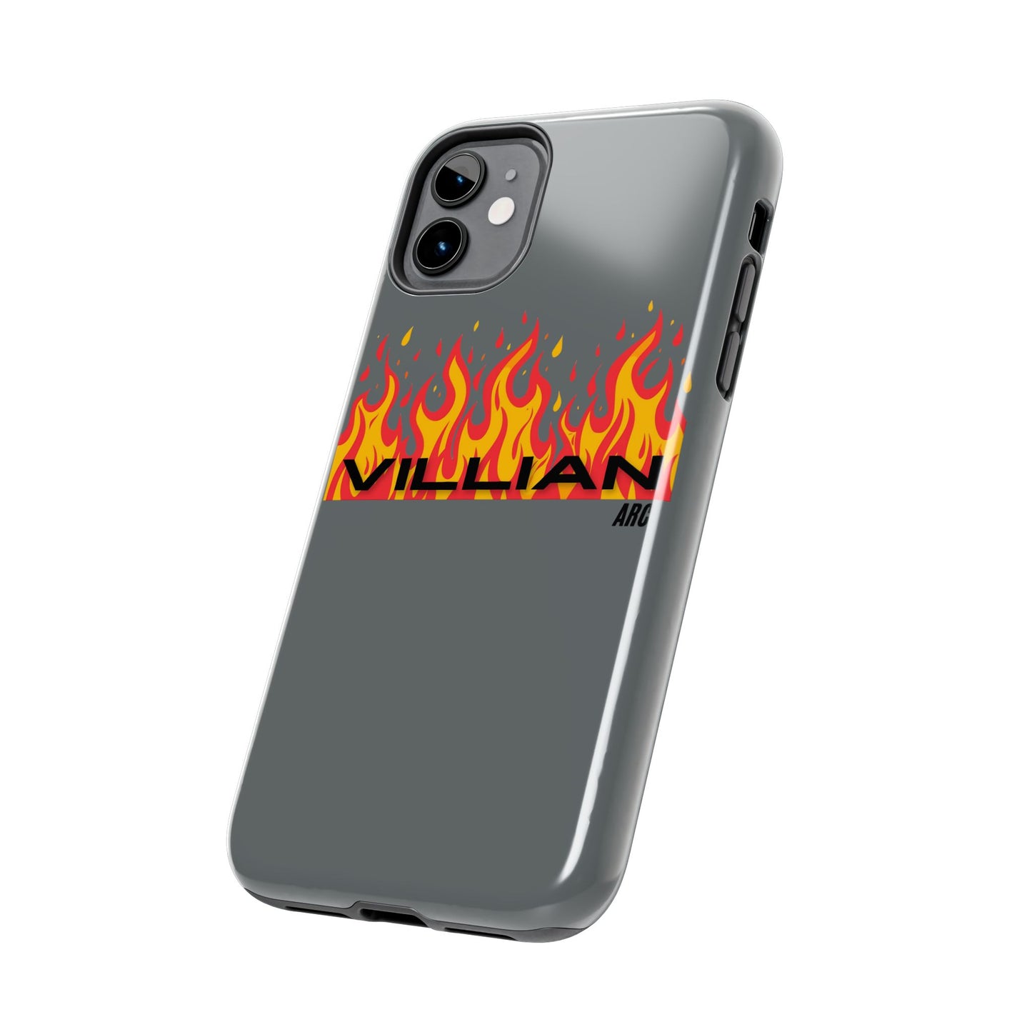 Flame 'Villian' Tough Phone Case – Protective Fire Graphic iPhone Case