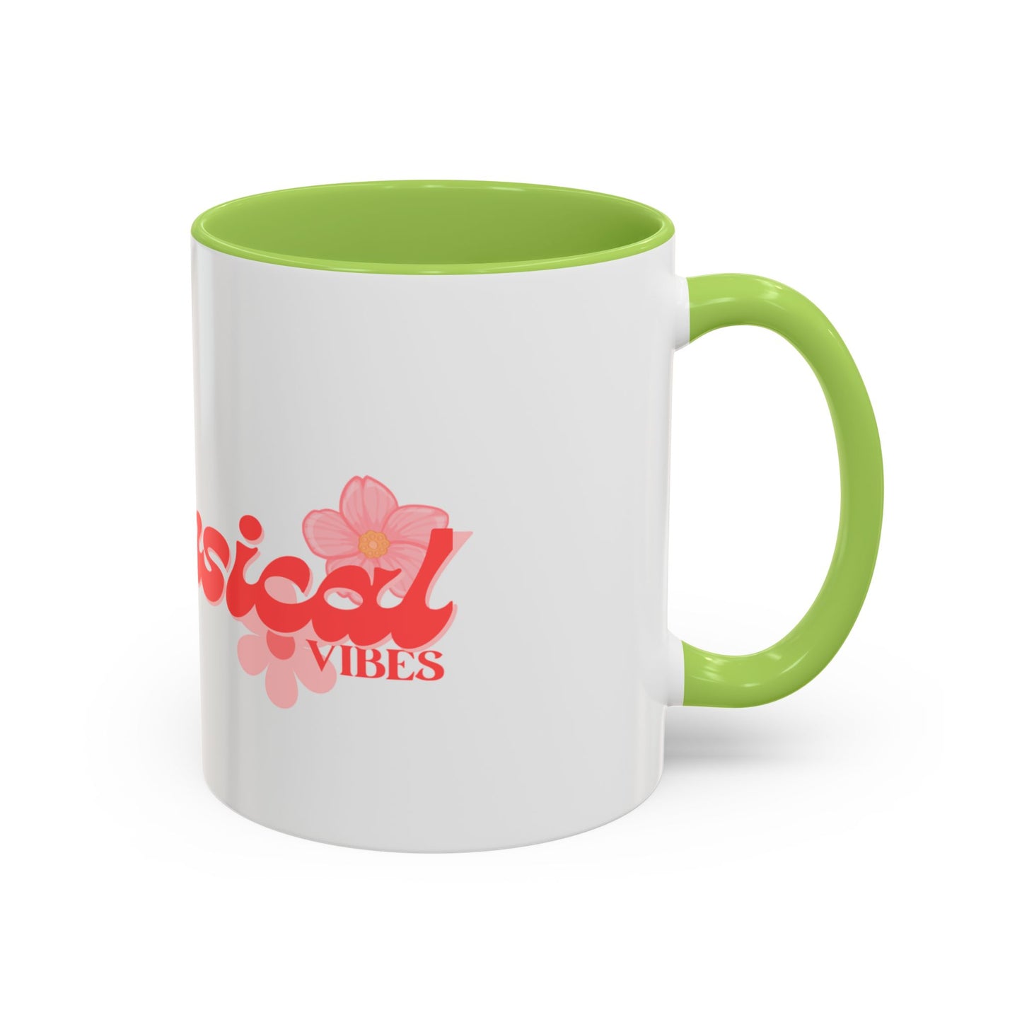 Whimsical Vibes Floral Accent Coffee Mug – 11/15oz