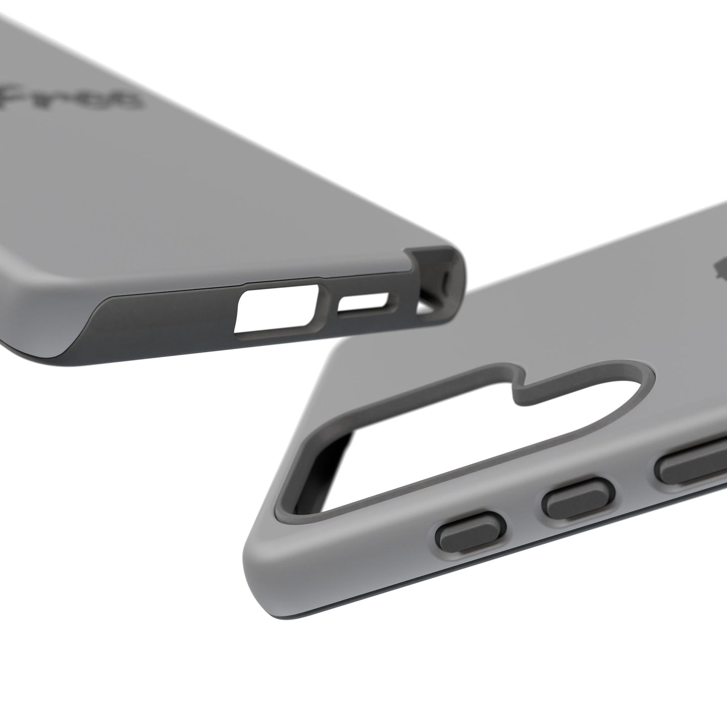CareFree Tough Phone Case — Slim Protective iPhone Cover with Bold Red & Black Script