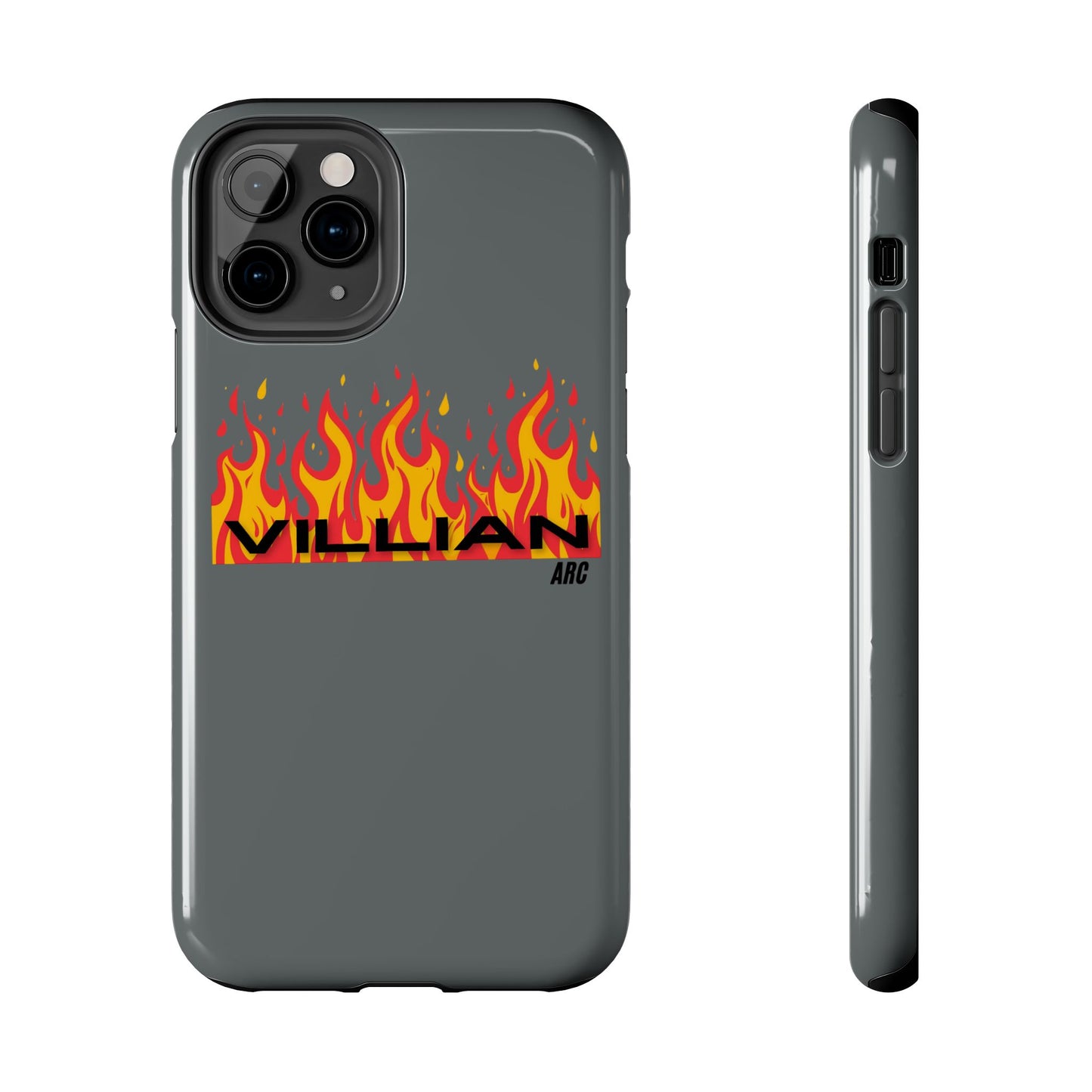 Flame 'Villian' Tough Phone Case – Protective Fire Graphic iPhone Case