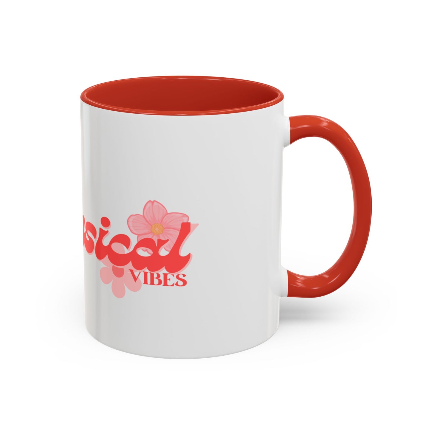 Whimsical Vibes Floral Accent Coffee Mug – 11/15oz