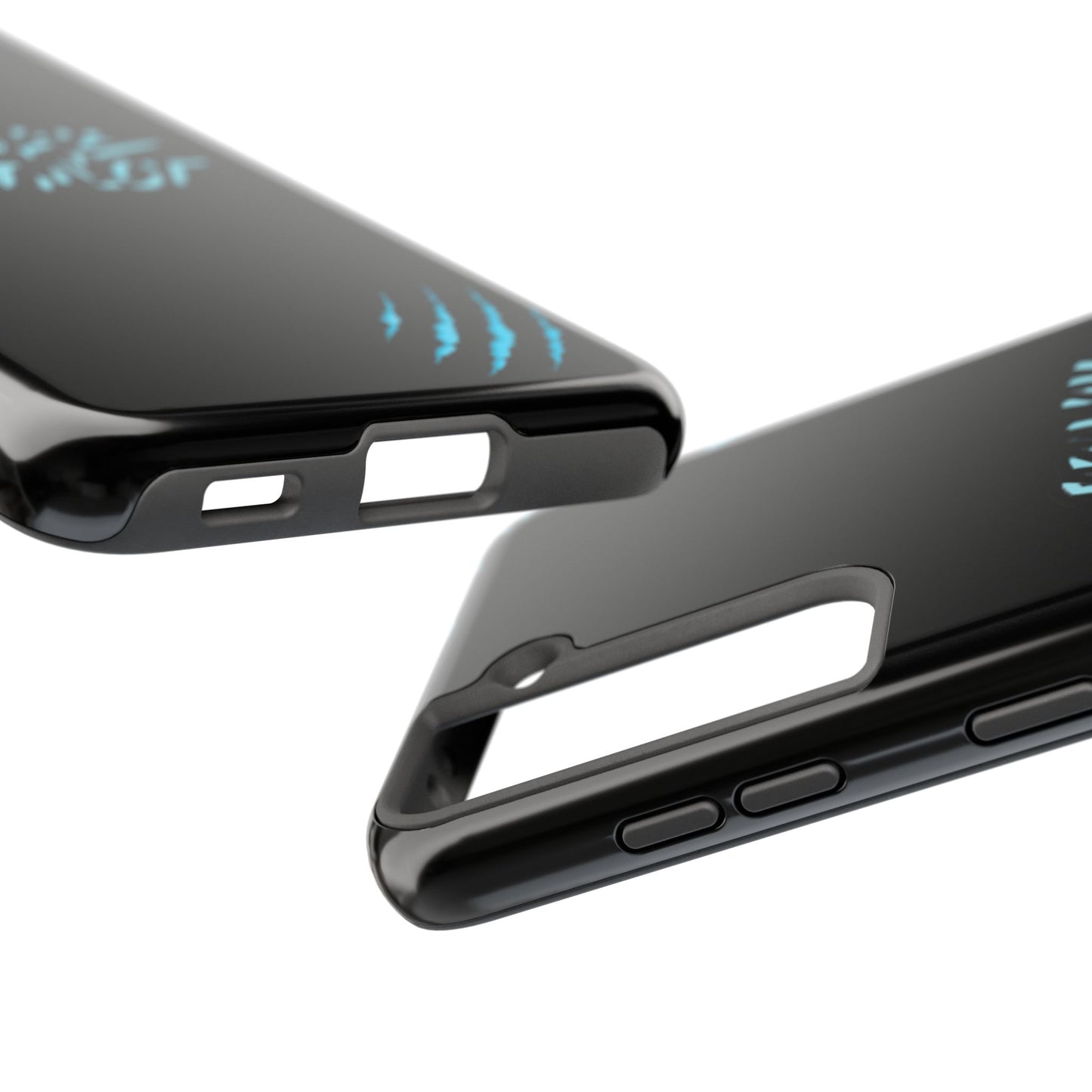 Tough Phone Case — Blue Claw 'Instinct' Scratch Design