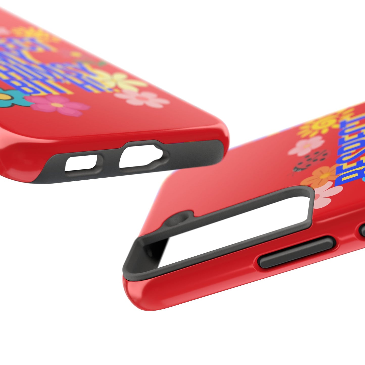 Respect My Whimsy Bitch! Tough Phone Case — Floral Retro Protective Cover