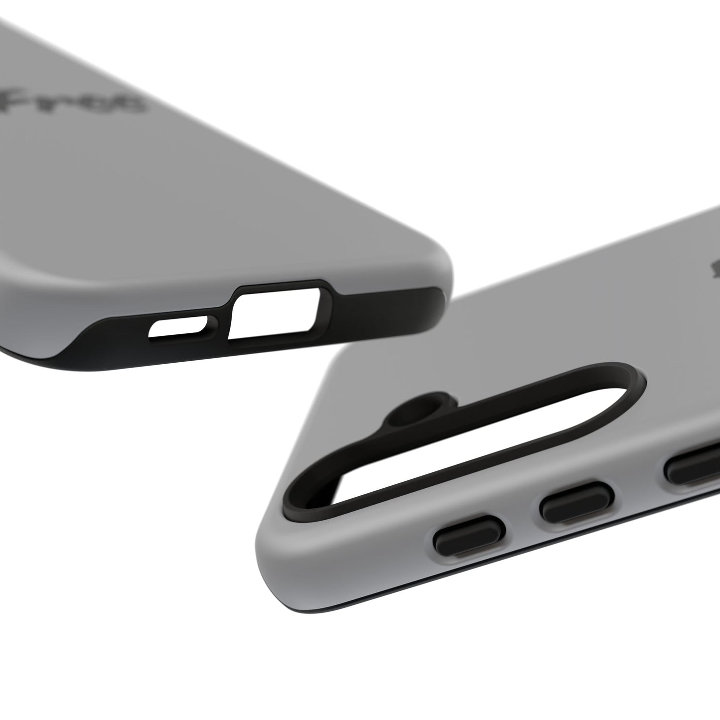 CareFree Tough Phone Case — Slim Protective iPhone Cover with Bold Red & Black Script
