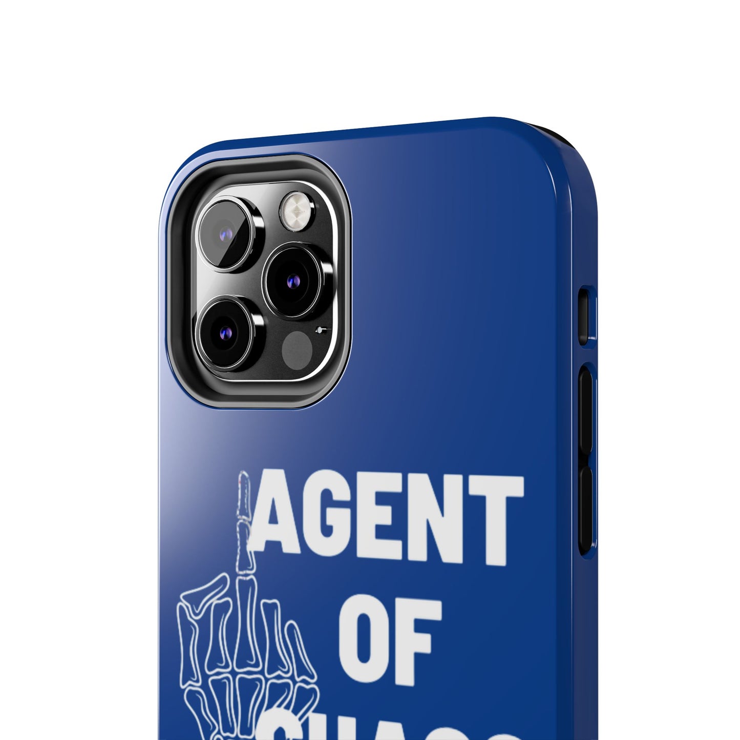 Phone Case — "Agent of Chaos" Bold Skeleton Graphic Rugged Protection