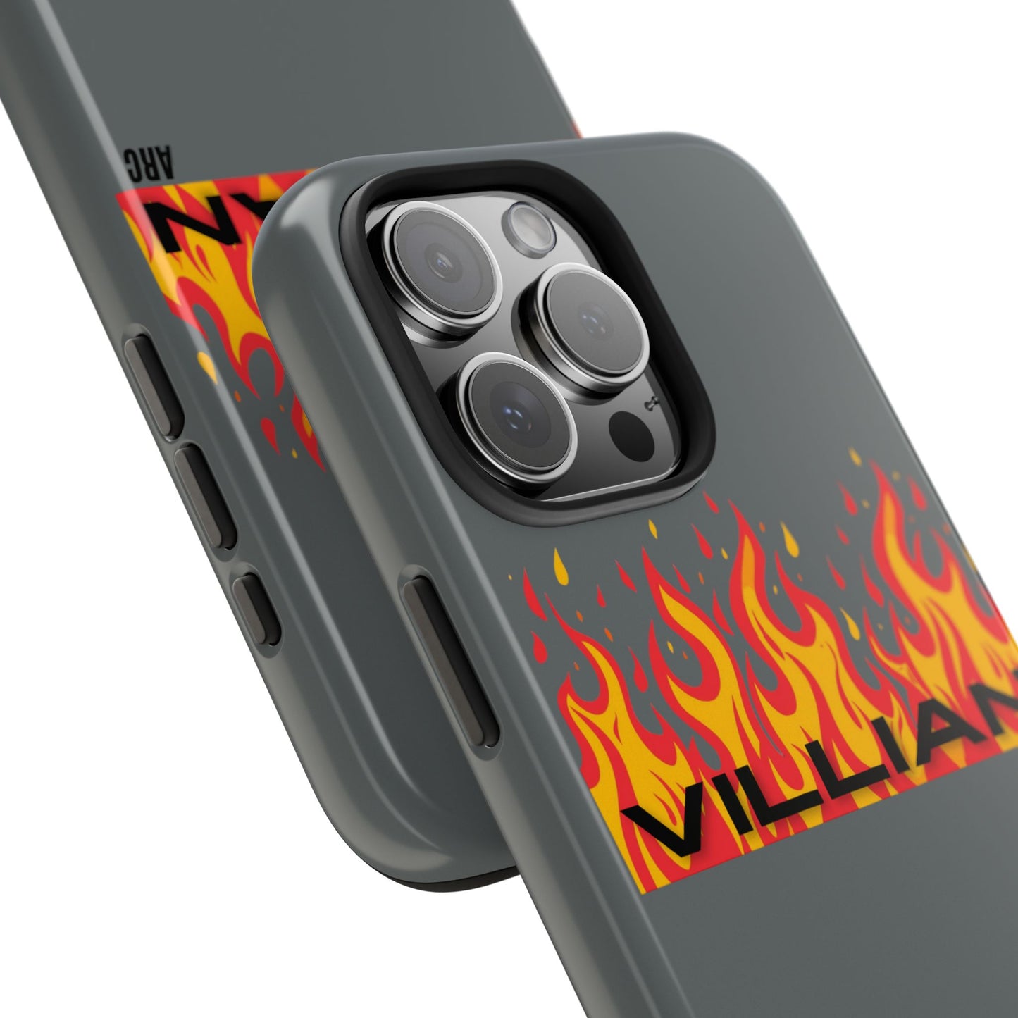Flame 'Villian' Tough Phone Case – Protective Fire Graphic iPhone Case