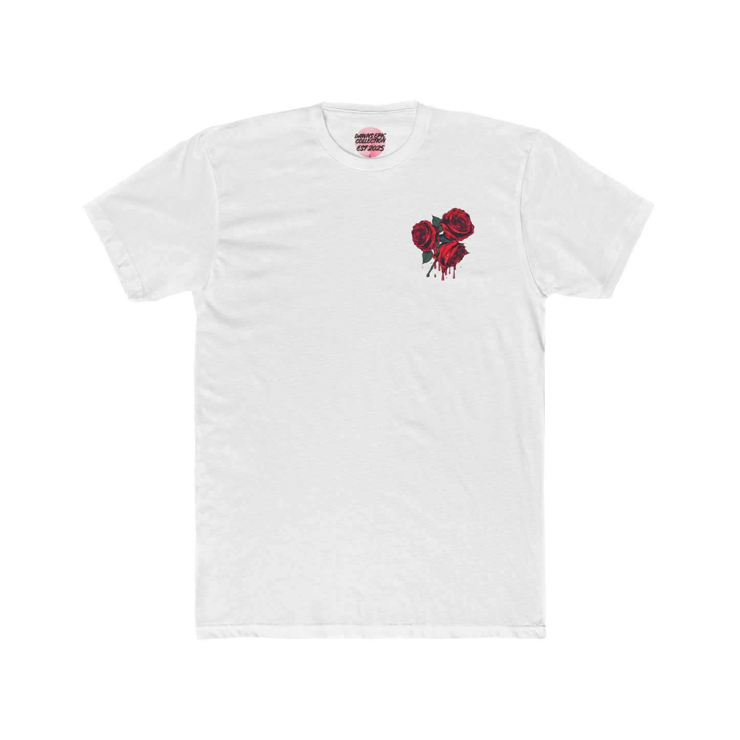 Rose Heart Boxy Tee — ‘Among the beautiful roses…’ Graphic Oversized T‑Shirt