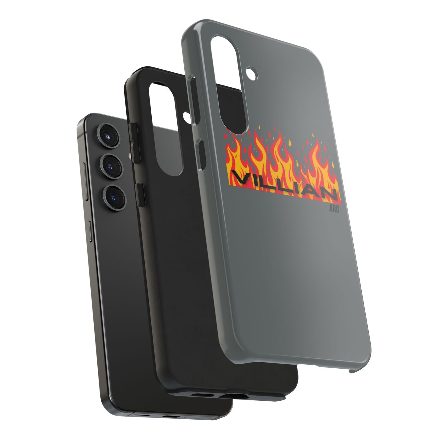 Flame 'Villian' Tough Phone Case – Protective Fire Graphic iPhone Case