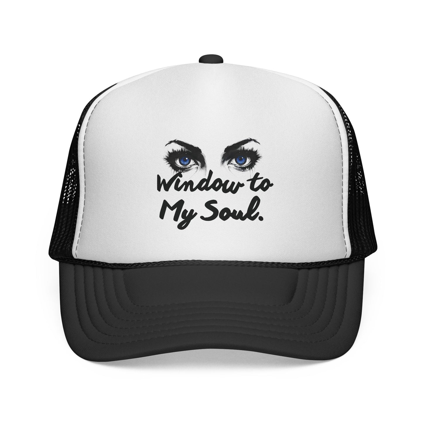 Trucker Cap — "Window to My Soul" Eyed Graphic Mesh Hat