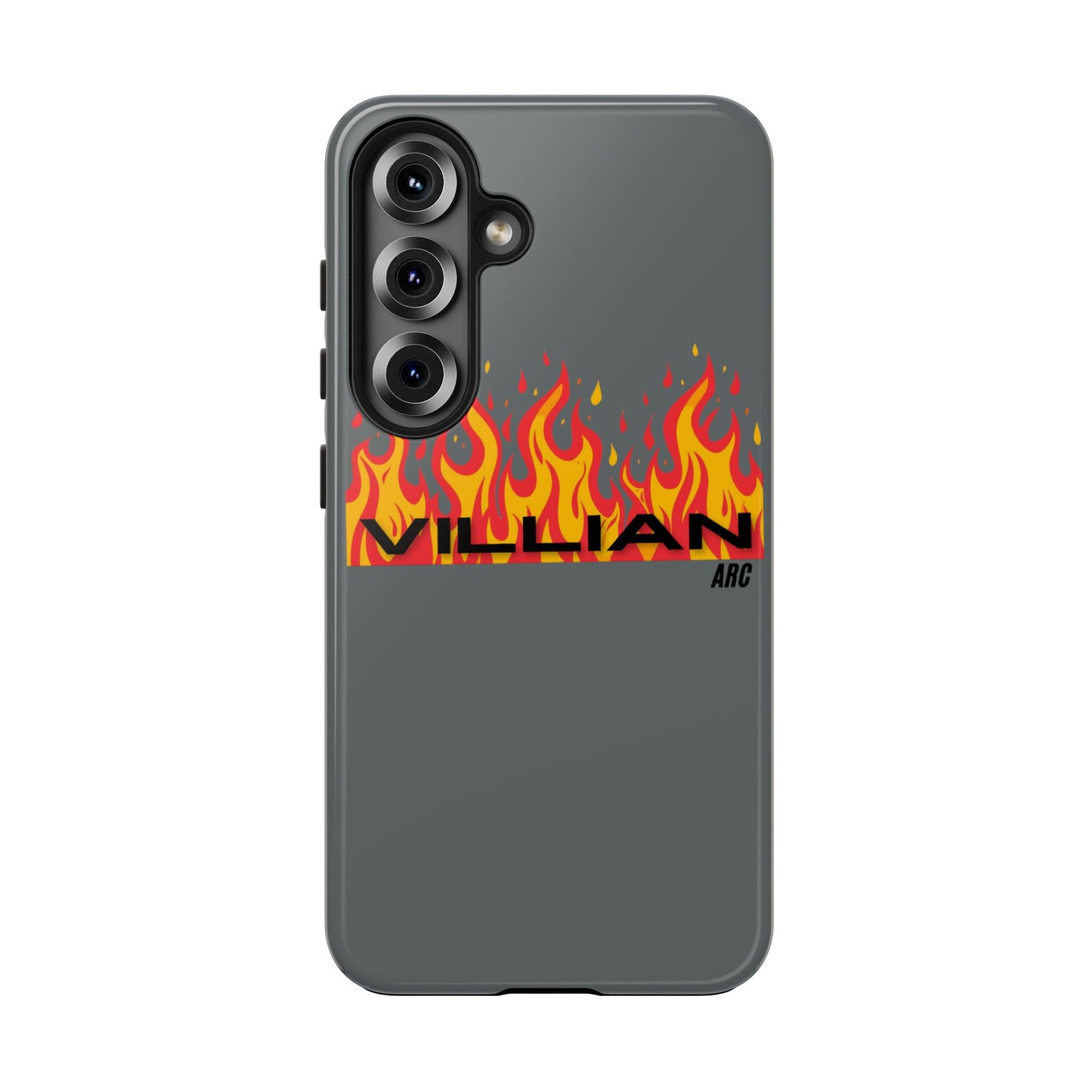 Flame 'Villian' Tough Phone Case – Protective Fire Graphic iPhone Case