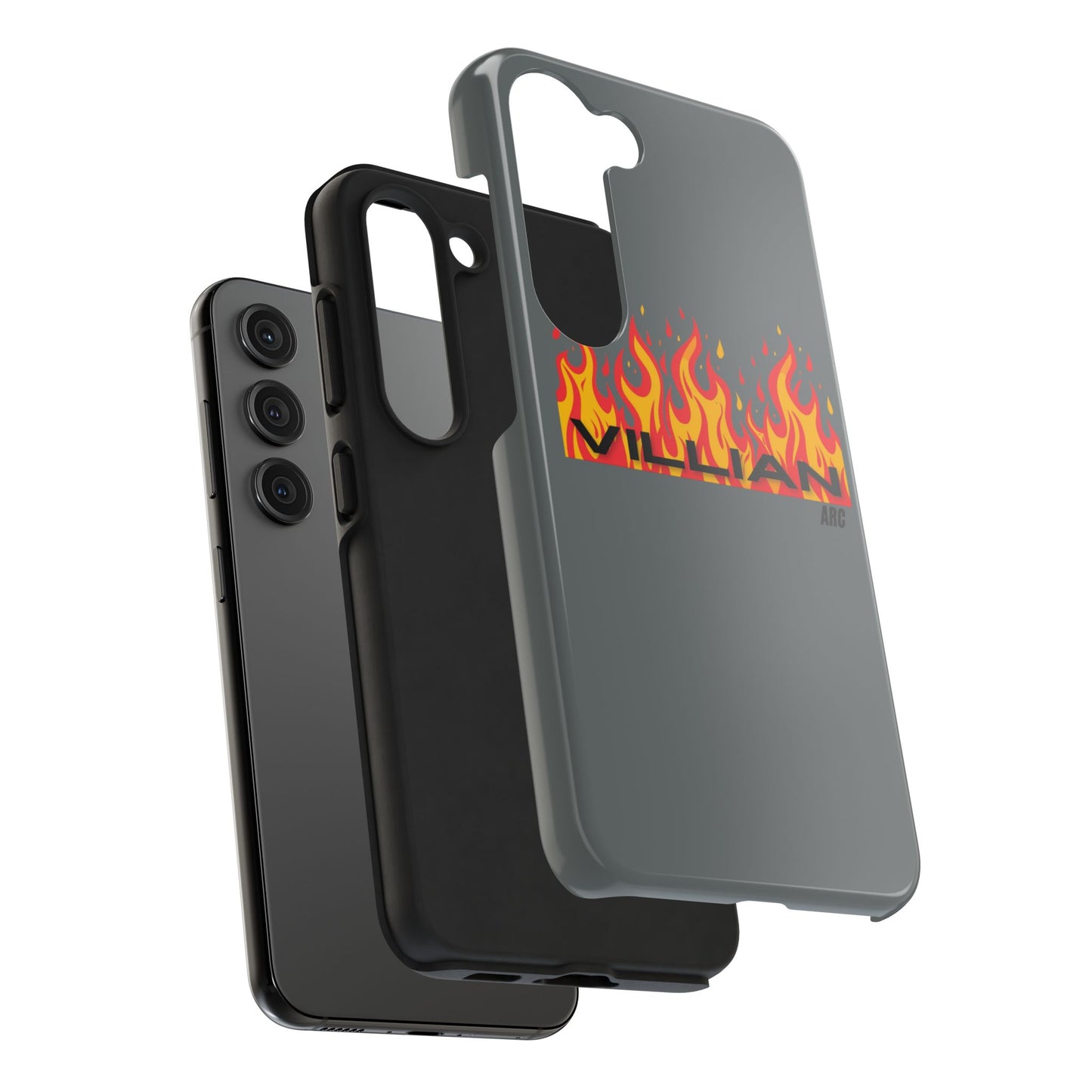 Flame 'Villian' Tough Phone Case – Protective Fire Graphic iPhone Case