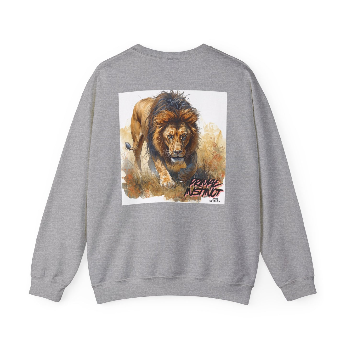Lion Graphic Sweatshirt — Bold “Primal Instinct” Crewneck