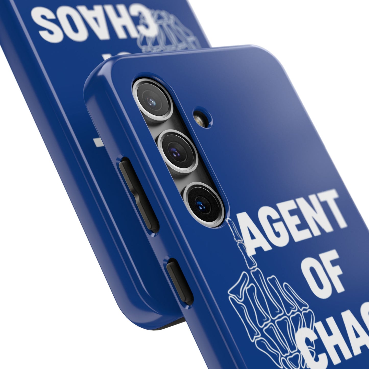 Phone Case — "Agent of Chaos" Bold Skeleton Graphic Rugged Protection
