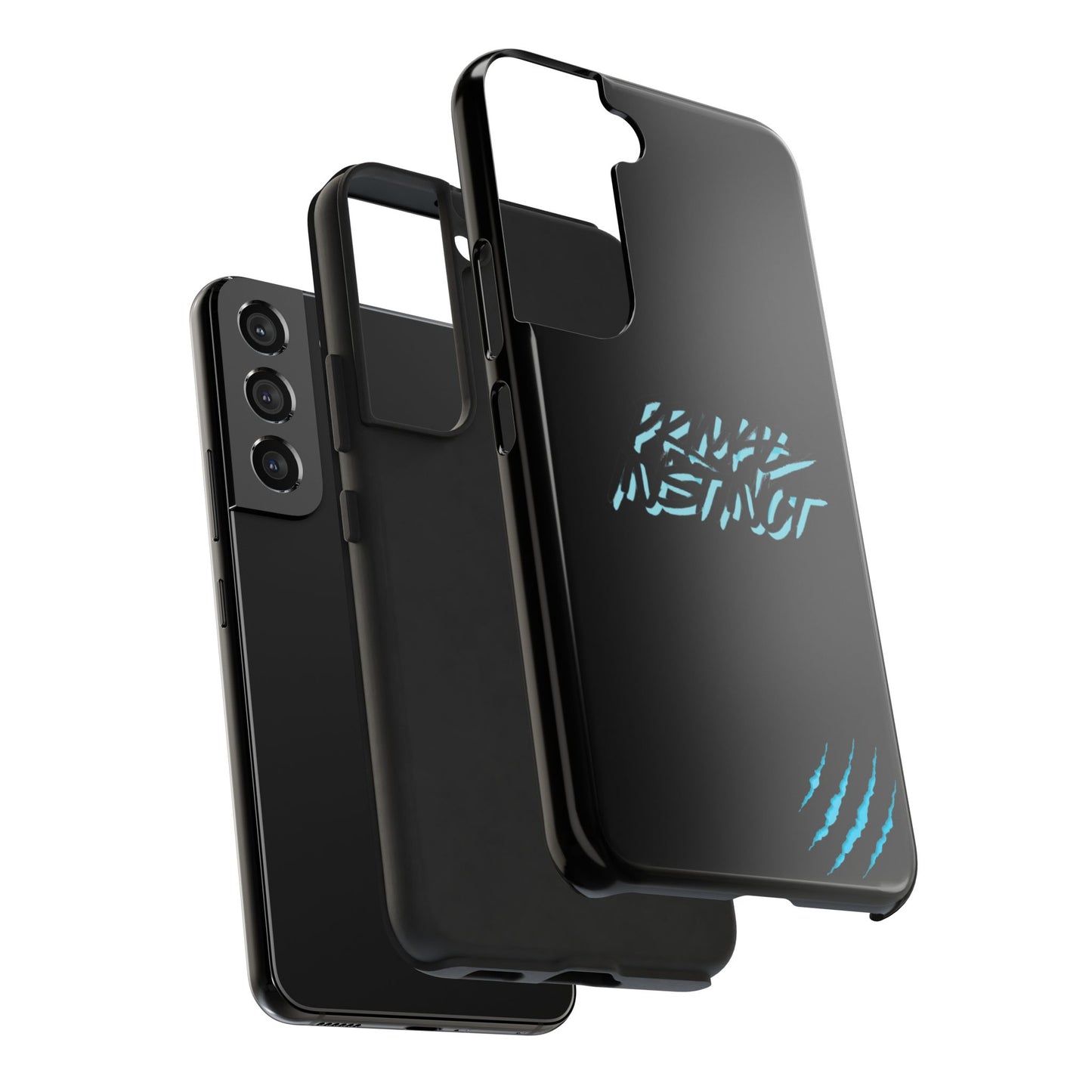 Tough Phone Case — Blue Claw 'Instinct' Scratch Design