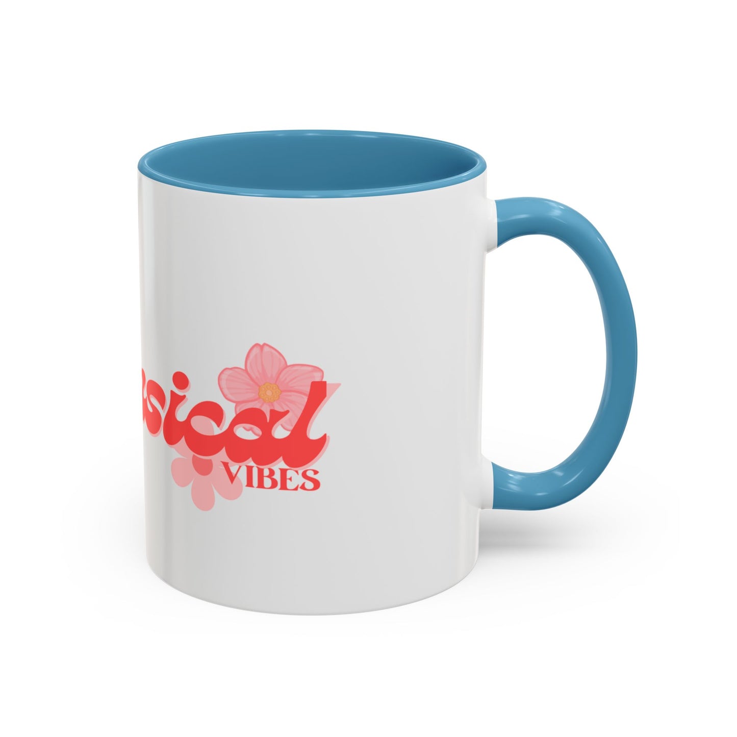 Whimsical Vibes Floral Accent Coffee Mug – 11/15oz