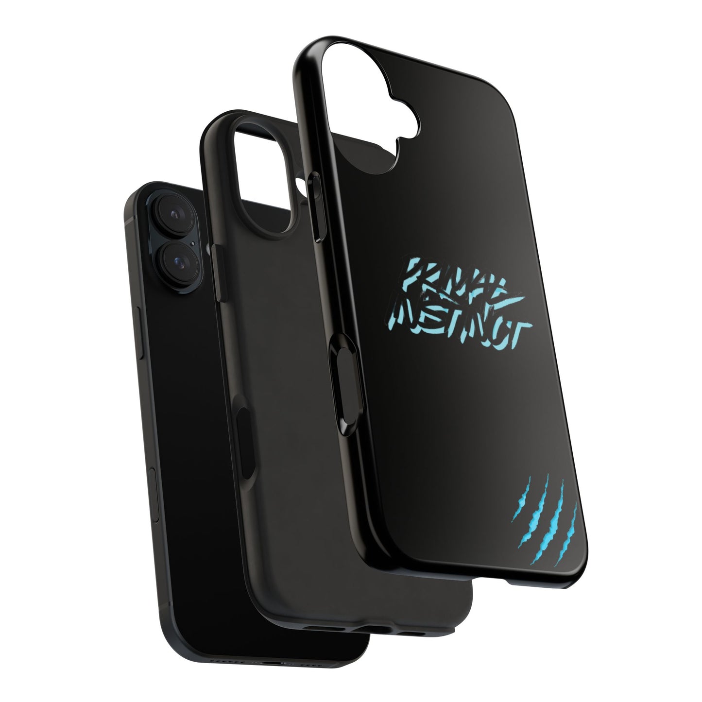 Tough Phone Case — Blue Claw 'Instinct' Scratch Design