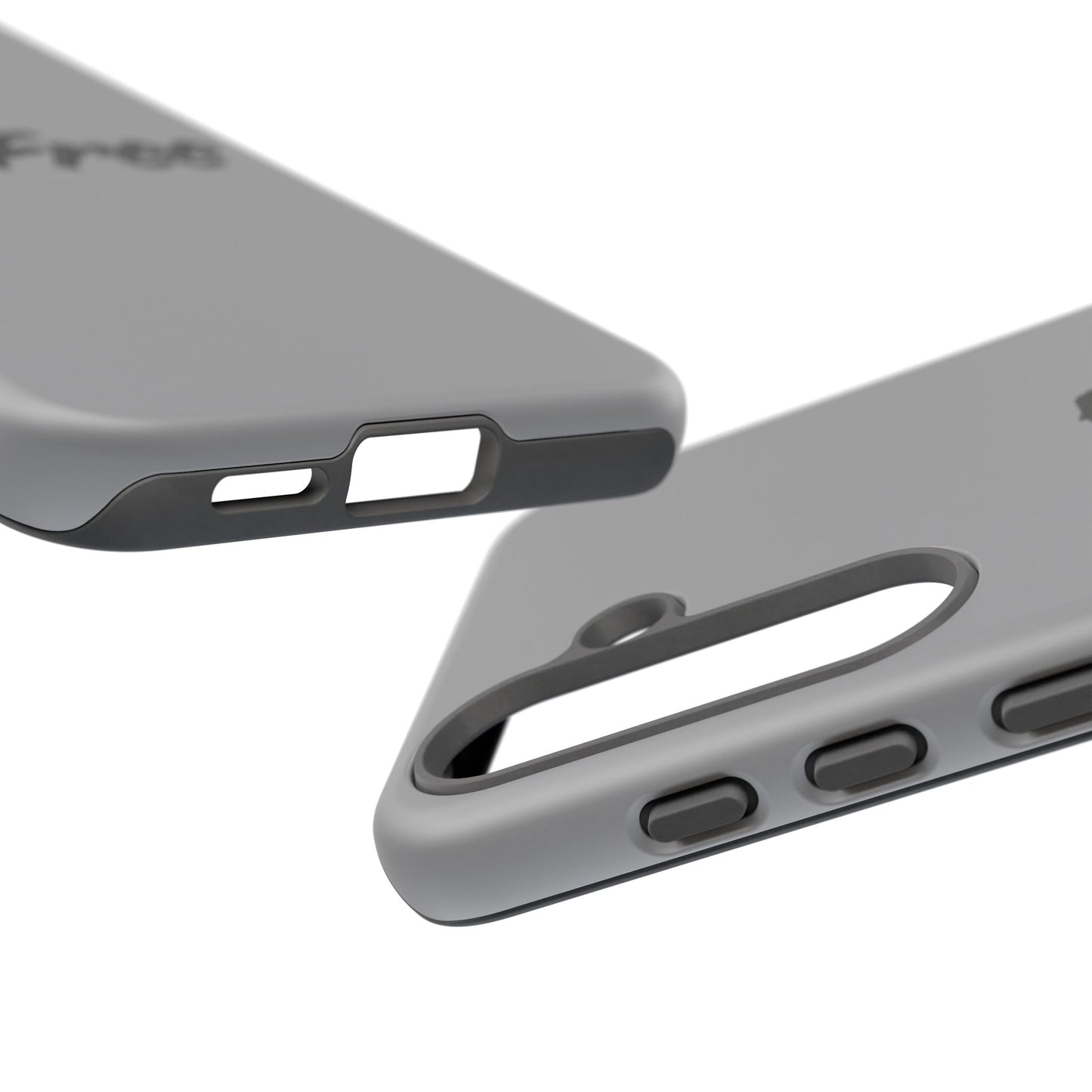 CareFree Tough Phone Case — Slim Protective iPhone Cover with Bold Red & Black Script