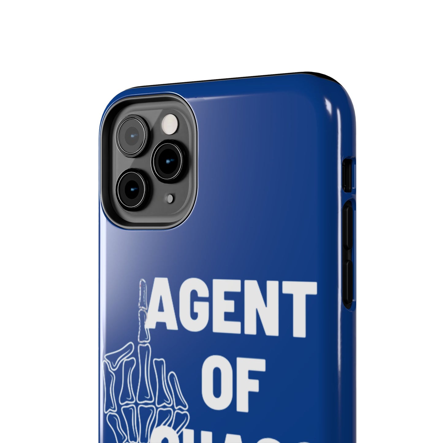 Phone Case — "Agent of Chaos" Bold Skeleton Graphic Rugged Protection
