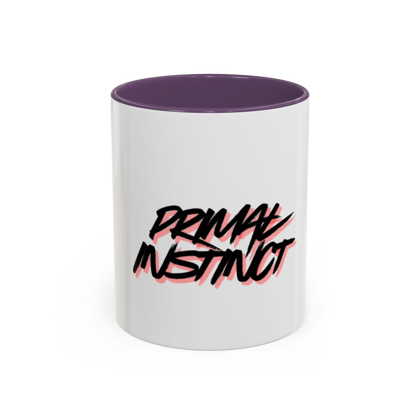 Accent Coffee Mug — "Primal Instinct" Graphic Mug with Red Claw Marks