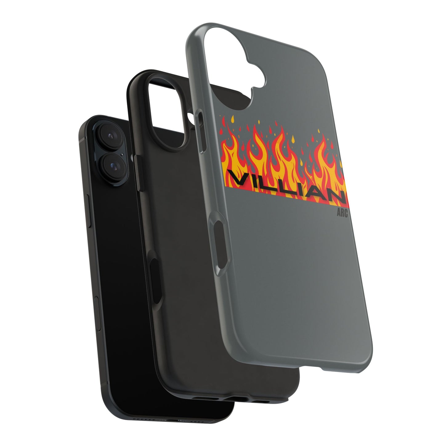 Flame 'Villian' Tough Phone Case – Protective Fire Graphic iPhone Case