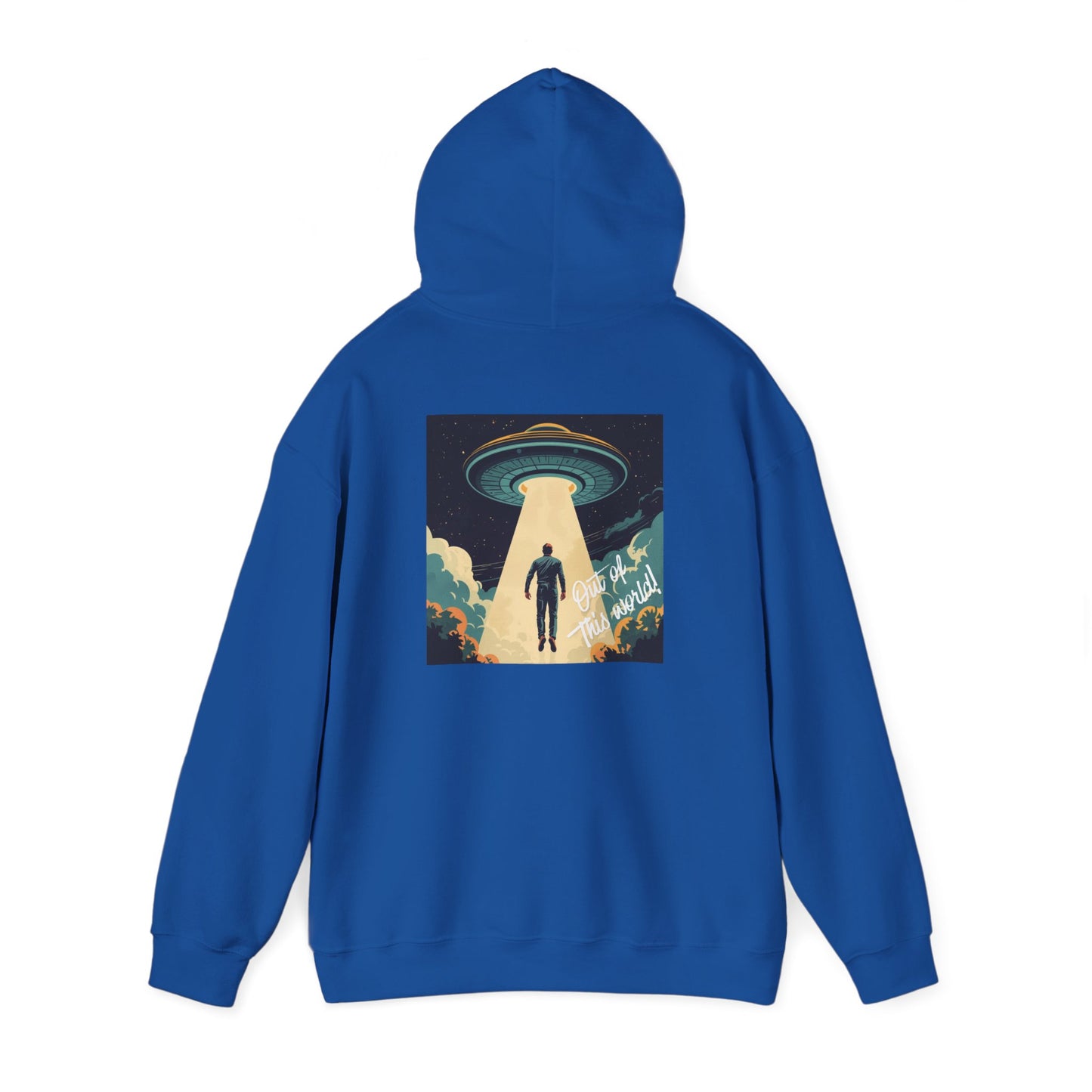 UFO Abduction Hoodie – Vintage Alien Sci‑Fi Graphic Pullover