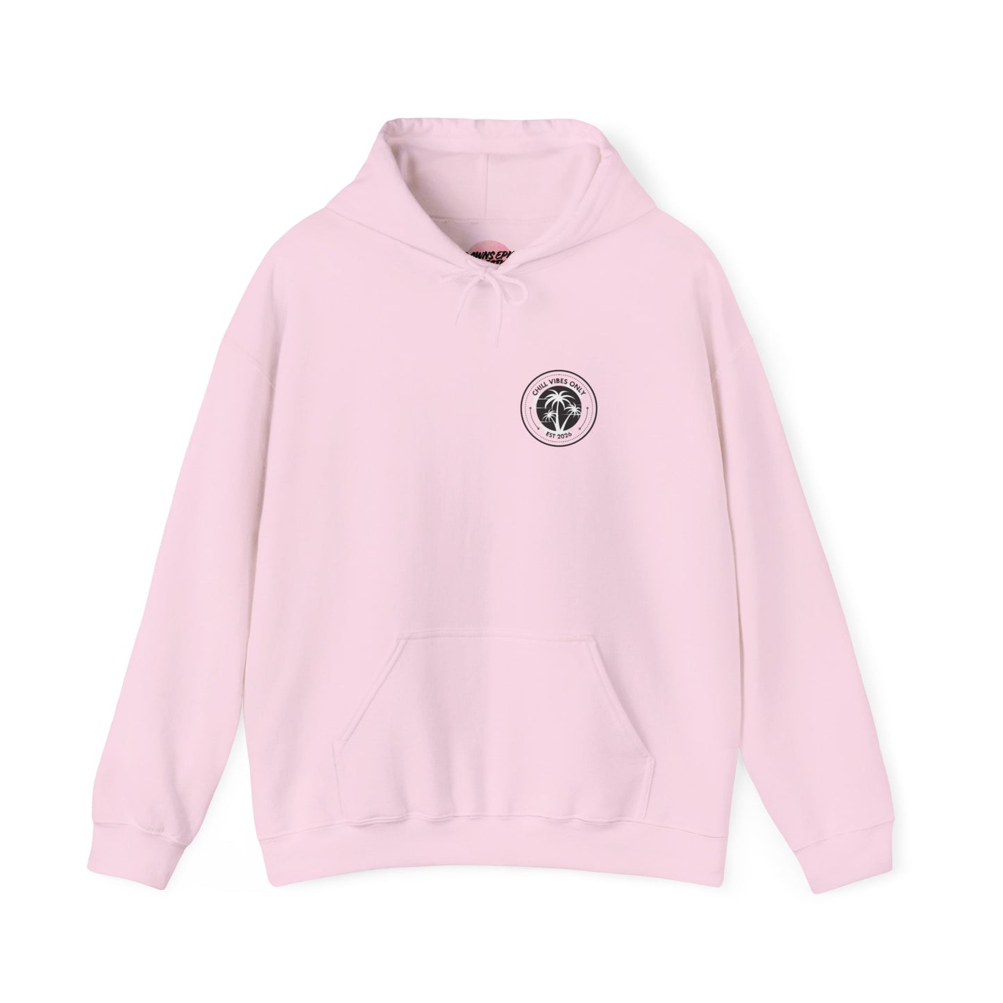 Chill Vibes Hoodie — Tropical Beach Palm Graphic Pullover