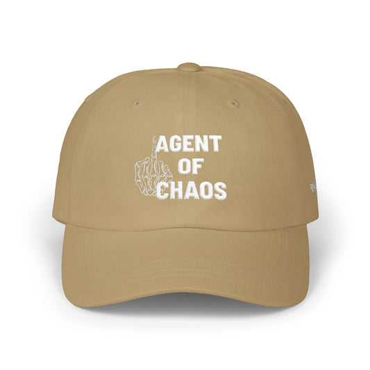 Agent of Chaos Dad Cap – Distressed Logo Baseball Hat