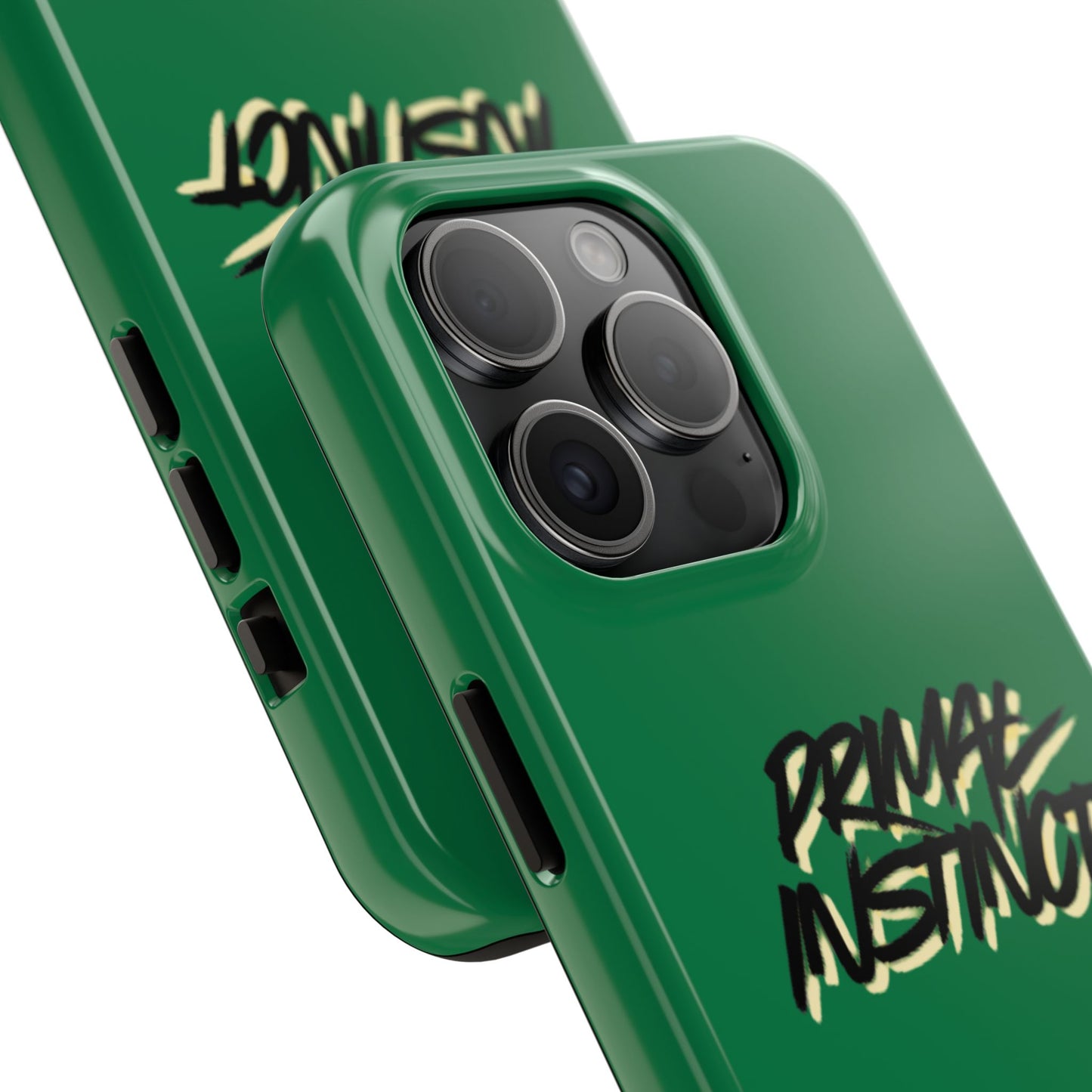 Primal Instinct Tough Phone Case — Green Claw-Mark Protective Cover