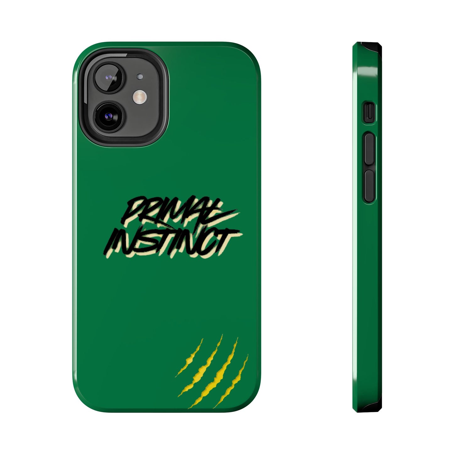 Primal Instinct Tough Phone Case — Green Claw-Mark Protective Cover