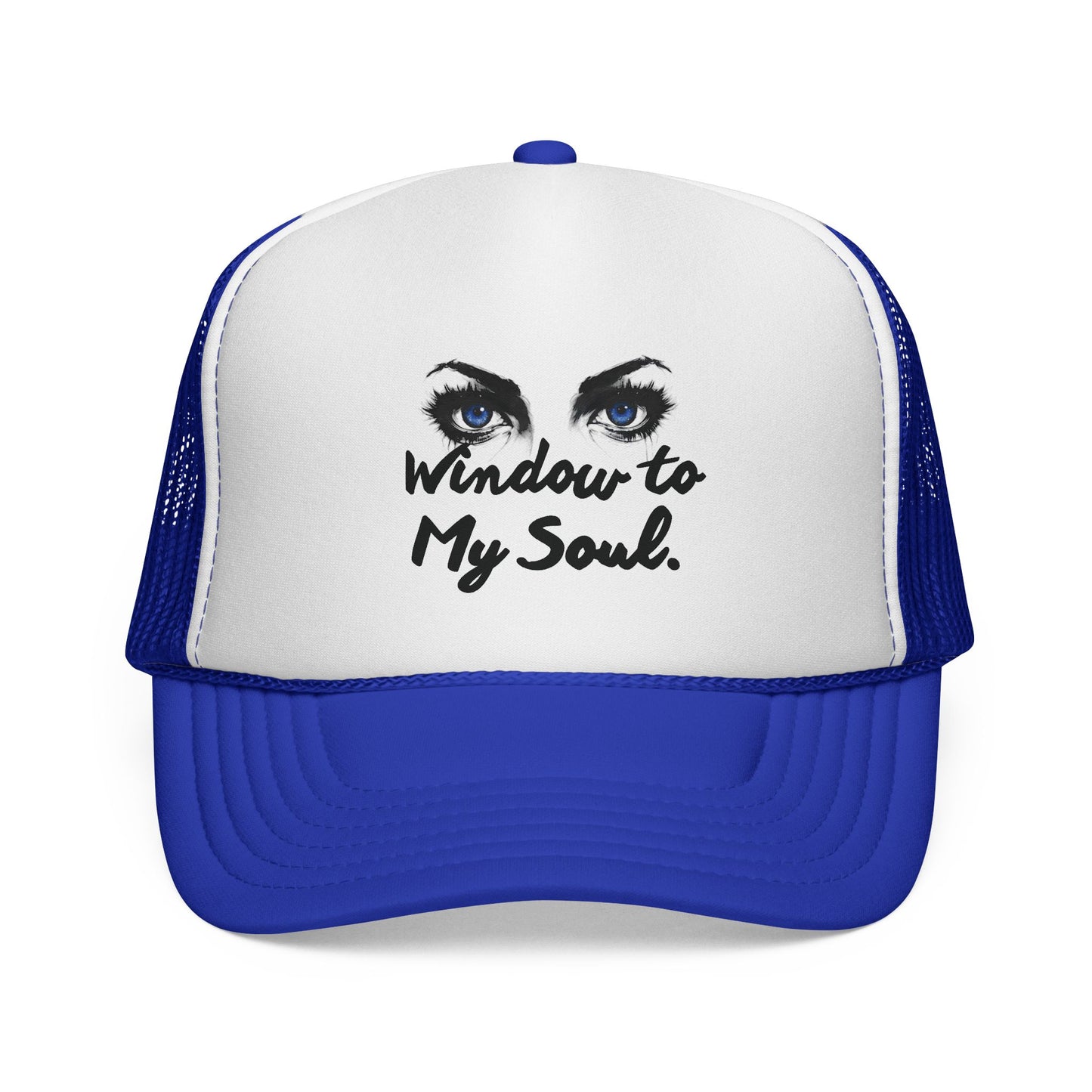 Trucker Cap — "Window to My Soul" Eyed Graphic Mesh Hat