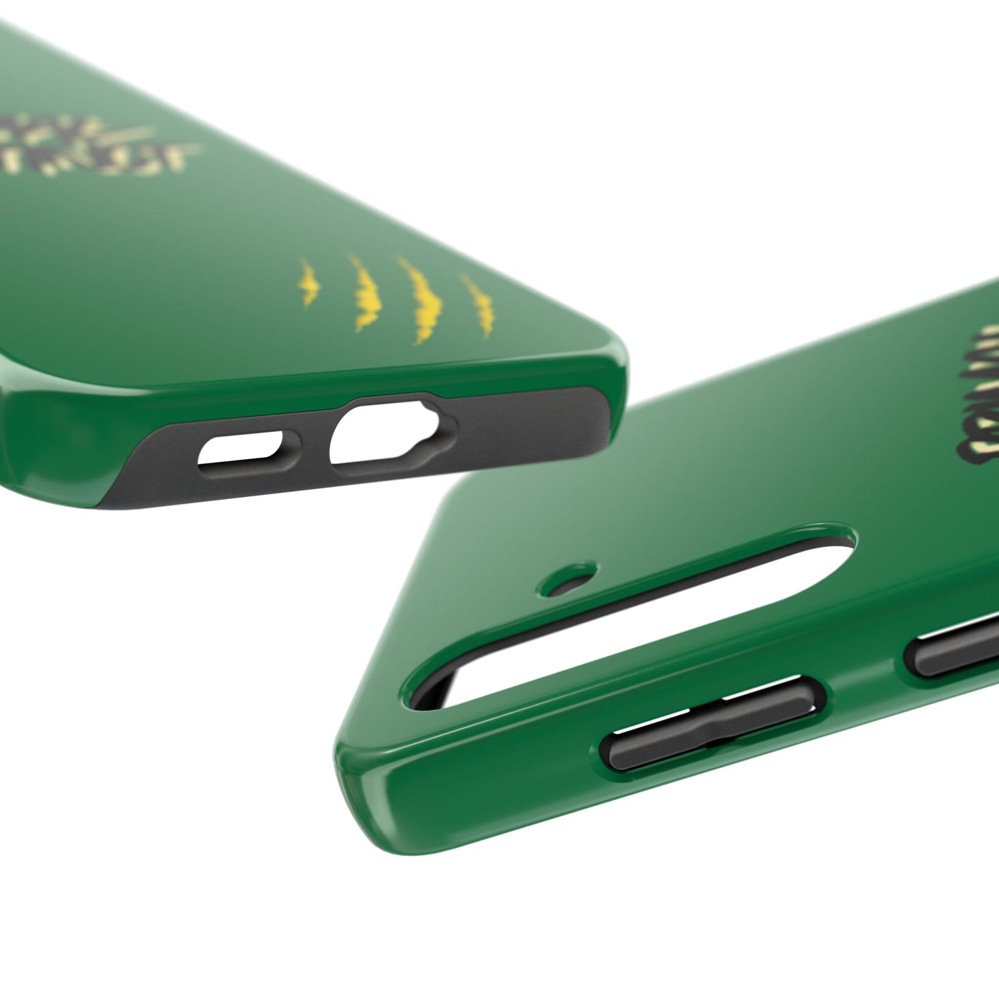 Primal Instinct Tough Phone Case — Green Claw-Mark Protective Cover