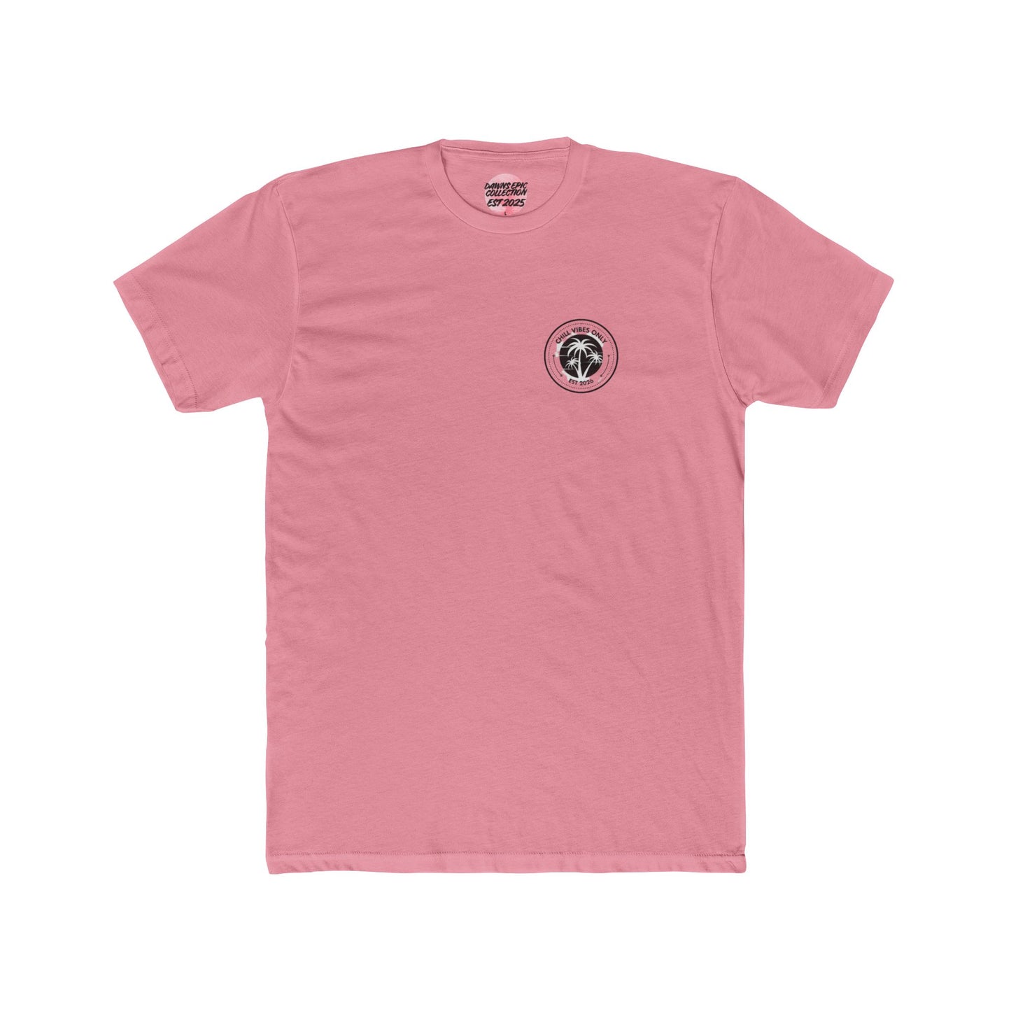 Crew Tee - "Chill Vibes" Beach Palm Graphic T-Shirt