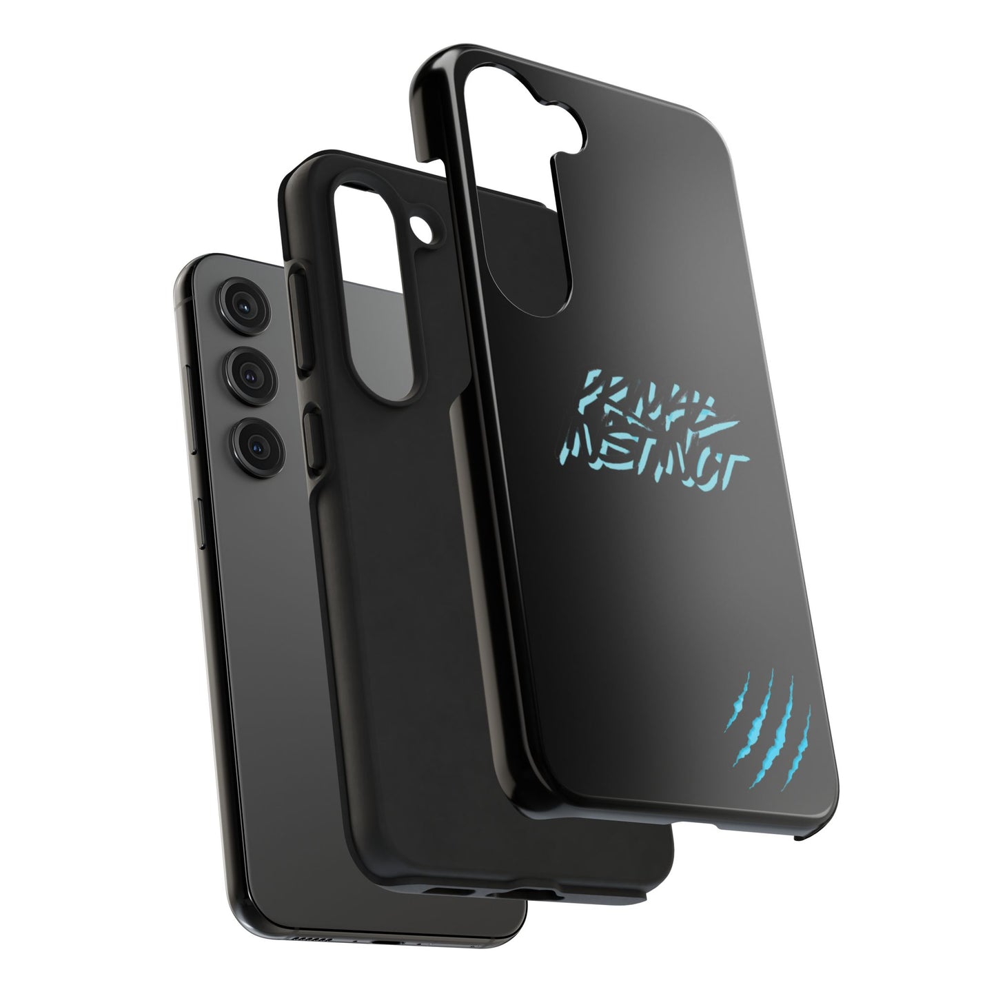 Tough Phone Case — Blue Claw 'Instinct' Scratch Design