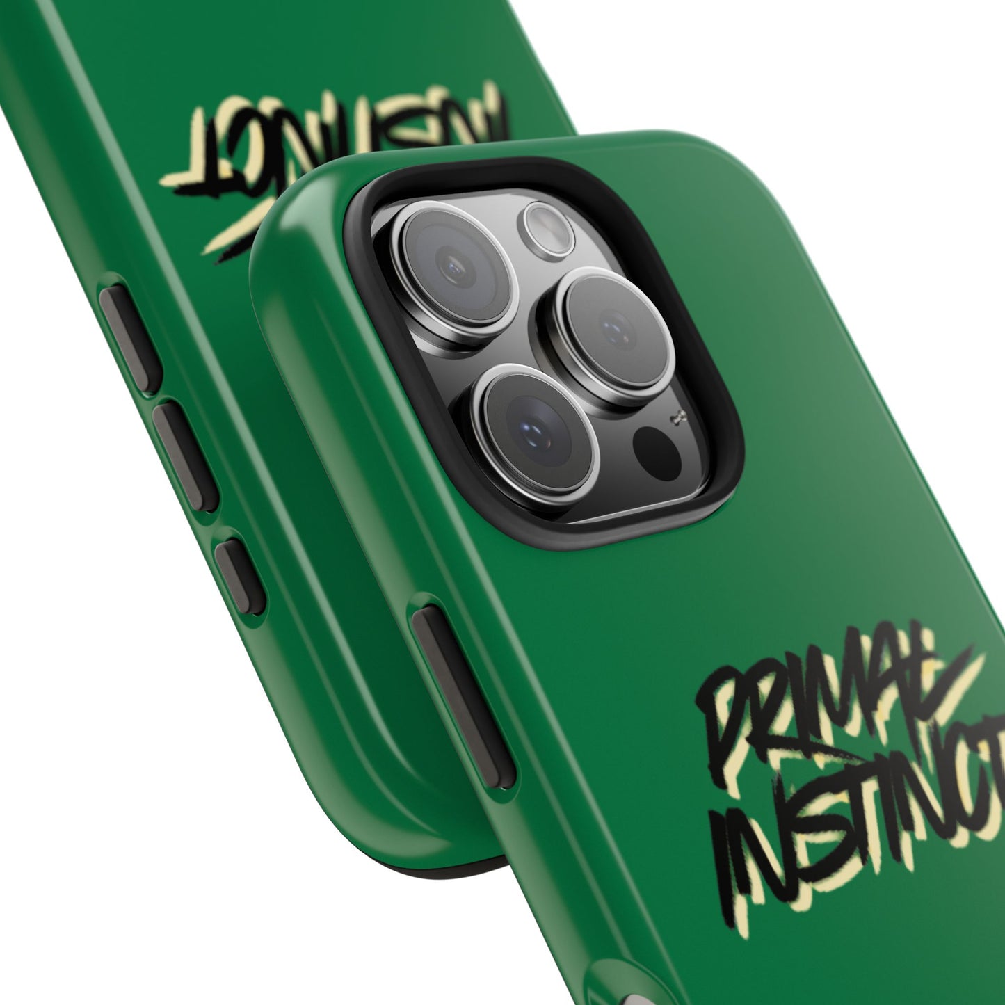 Primal Instinct Tough Phone Case — Green Claw-Mark Protective Cover