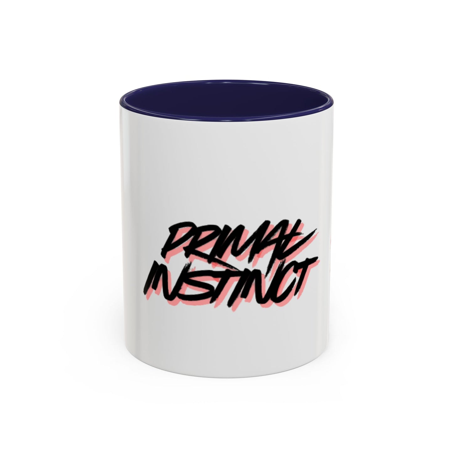 Accent Coffee Mug — "Primal Instinct" Graphic Mug with Red Claw Marks