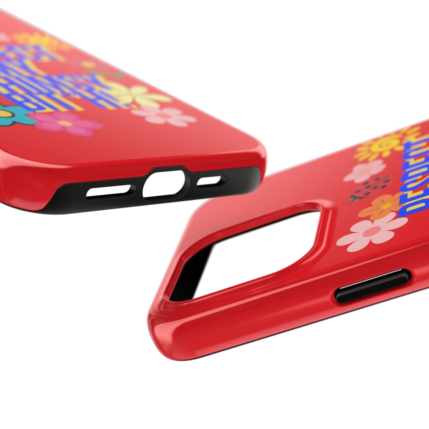 Respect My Whimsy Bitch! Tough Phone Case — Floral Retro Protective Cover