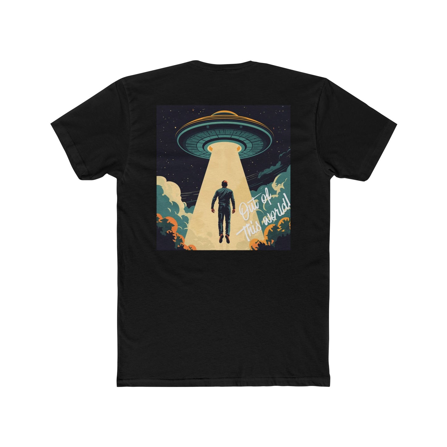 Alien Abduction T‑Shirt — Retro UFO Beam Design