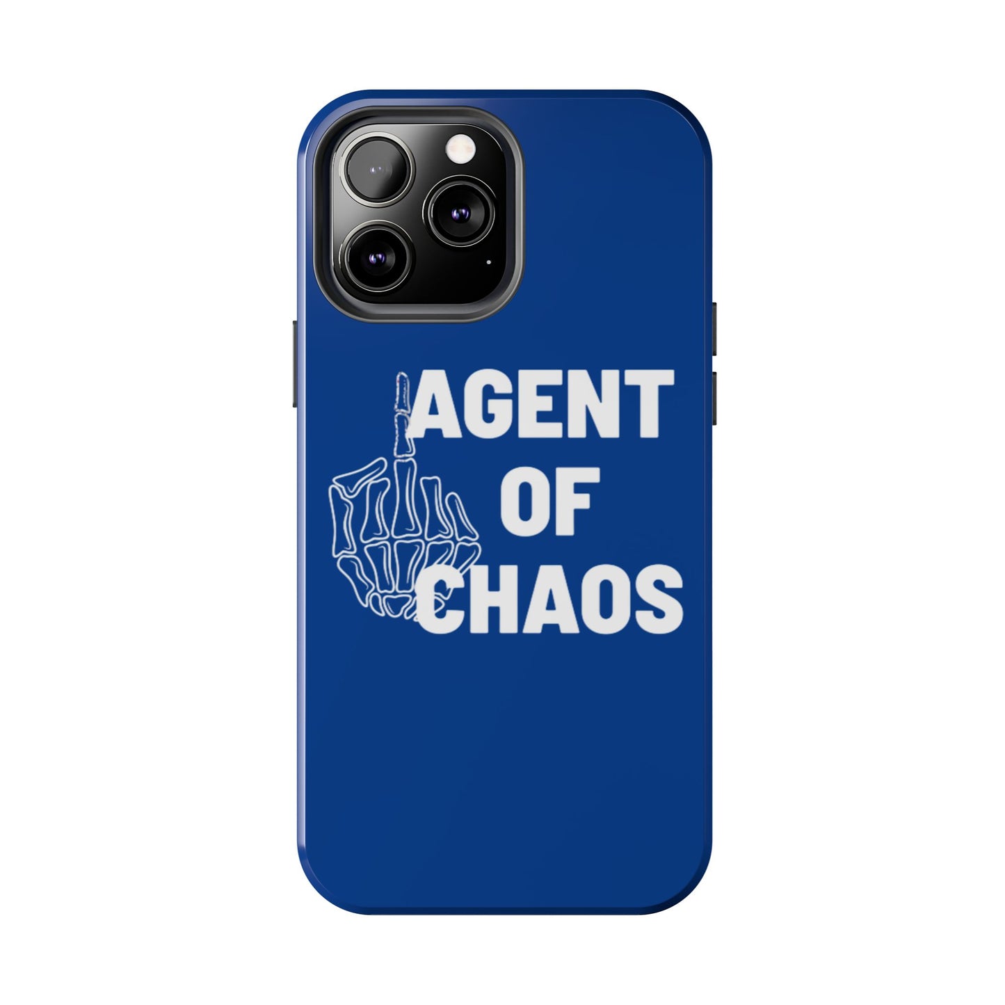 Phone Case — "Agent of Chaos" Bold Skeleton Graphic Rugged Protection