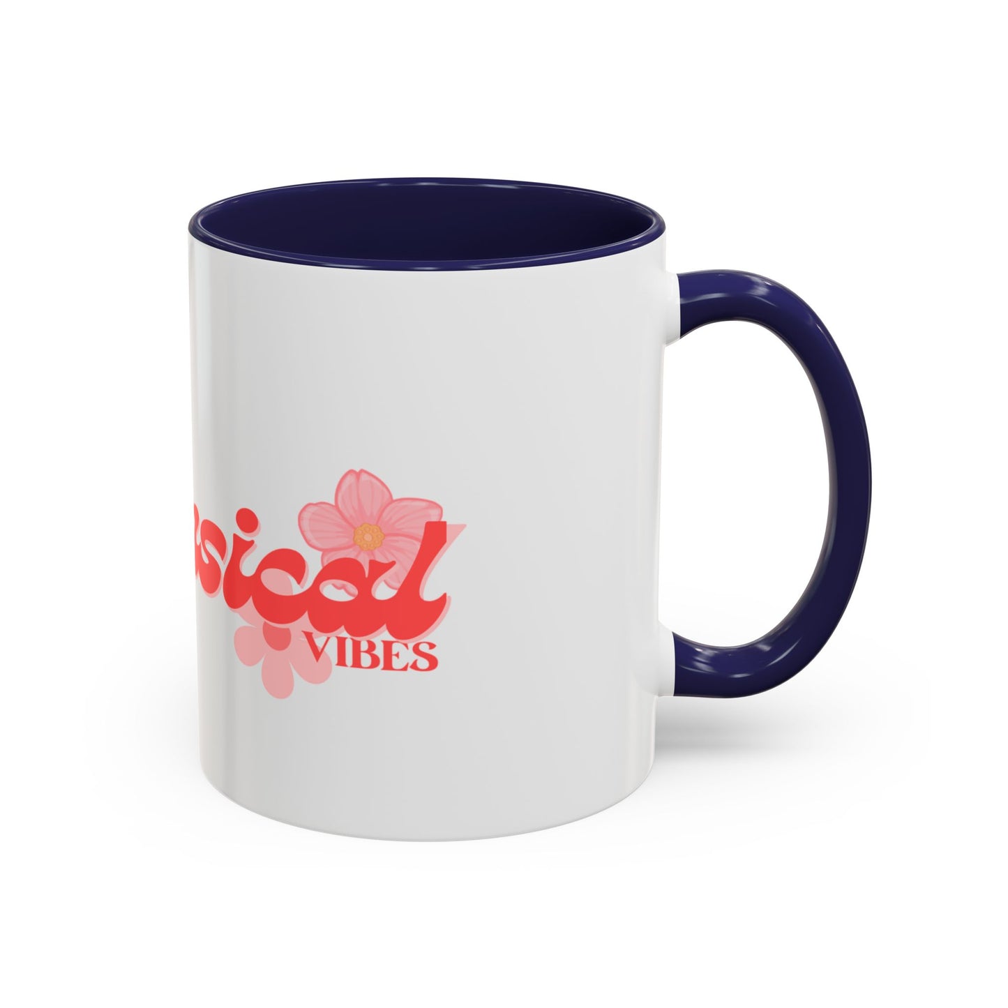Whimsical Vibes Floral Accent Coffee Mug – 11/15oz