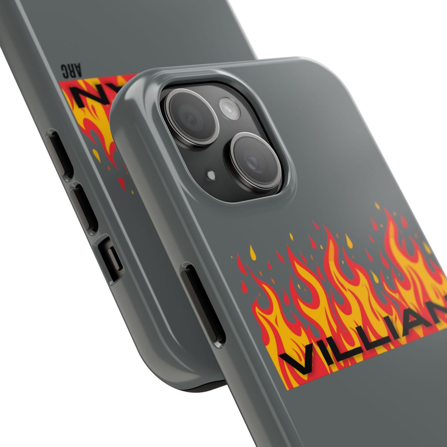 Flame 'Villian' Tough Phone Case – Protective Fire Graphic iPhone Case