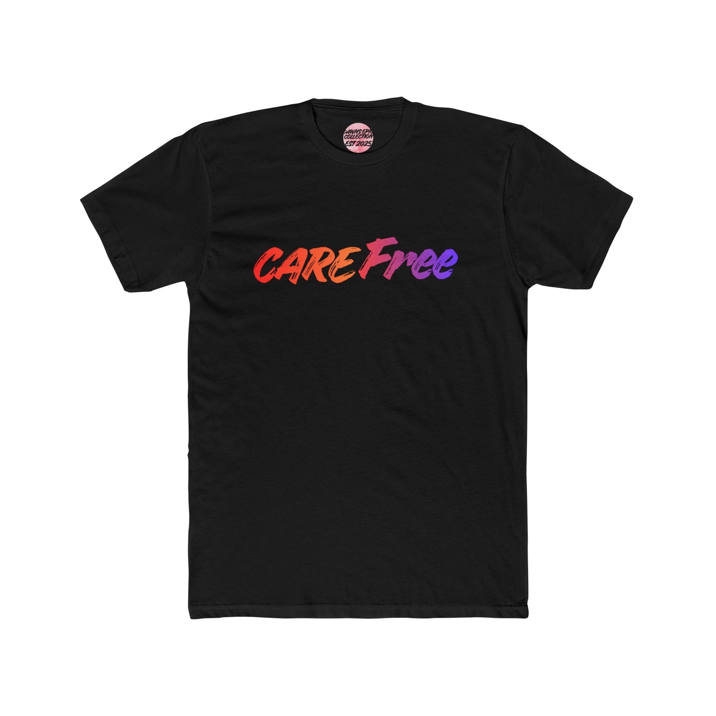 Care Free Gradient Tee — 'CareFree' Relaxed Graphic T‑Shirt