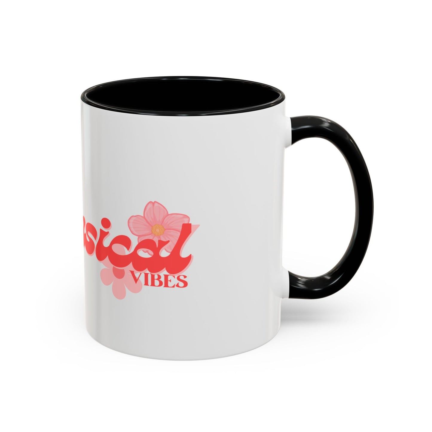 Whimsical Vibes Floral Accent Coffee Mug – 11/15oz