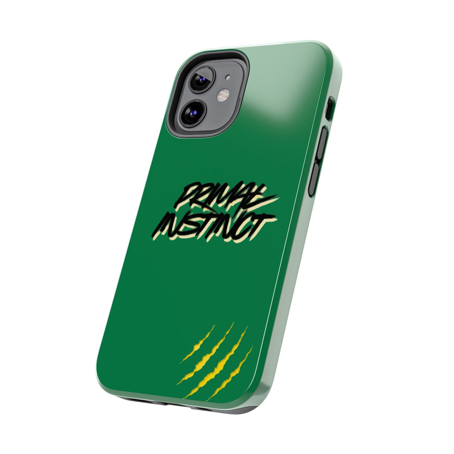 Primal Instinct Tough Phone Case — Green Claw-Mark Protective Cover