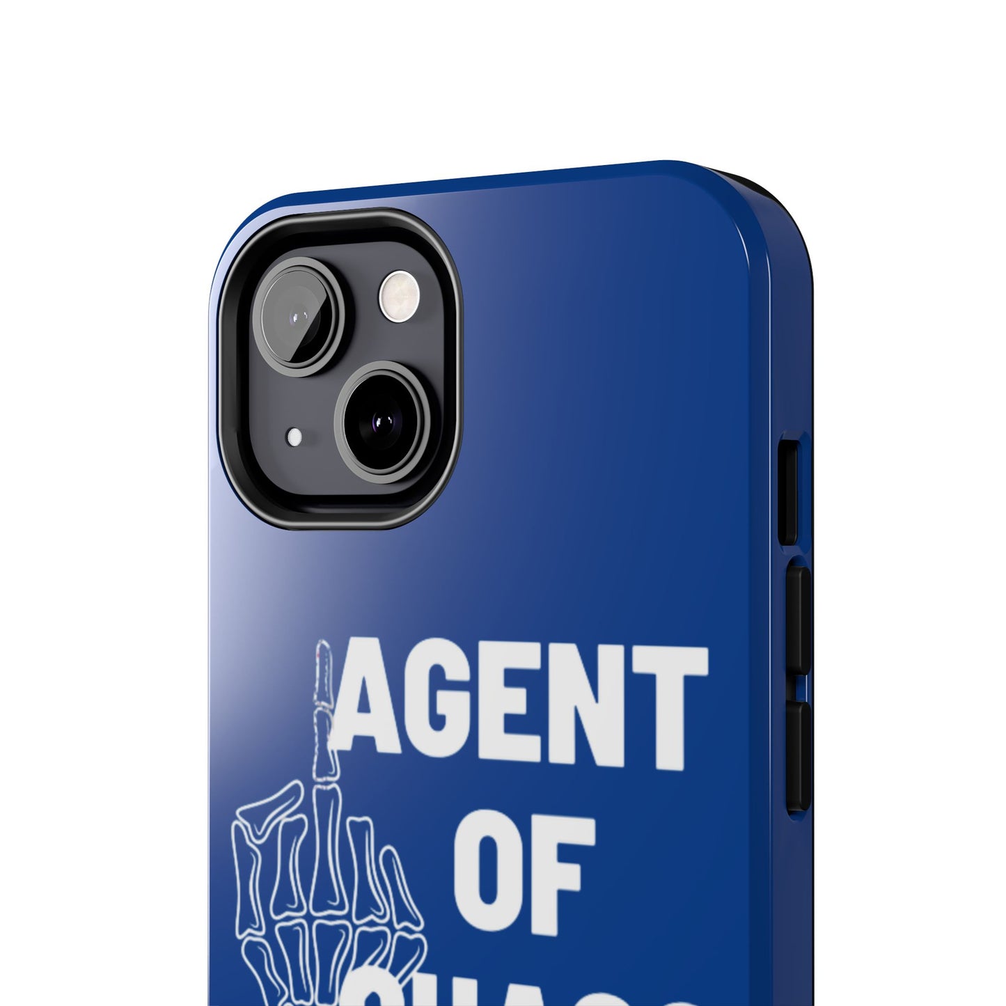 Phone Case — "Agent of Chaos" Bold Skeleton Graphic Rugged Protection
